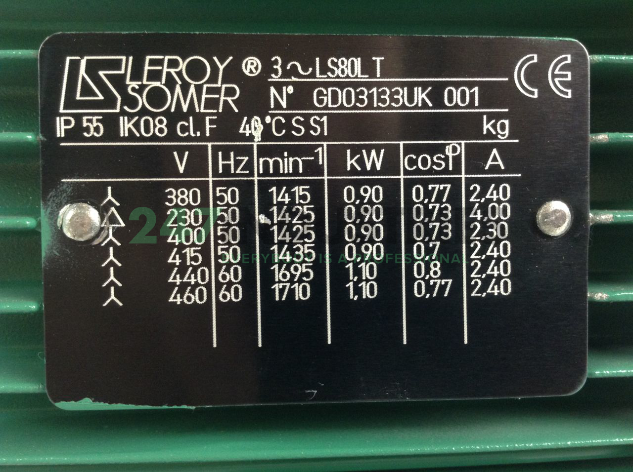 LS80L4P0,9B3 Leroy Somer Image 2