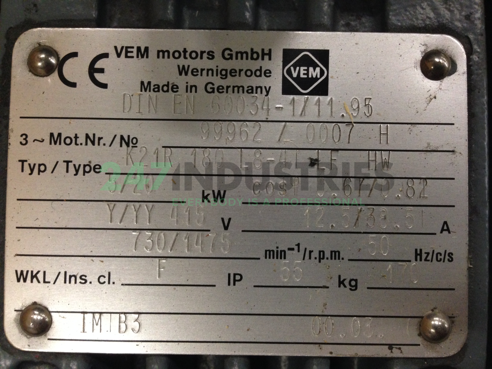 K21R180L8-4B3 VEM