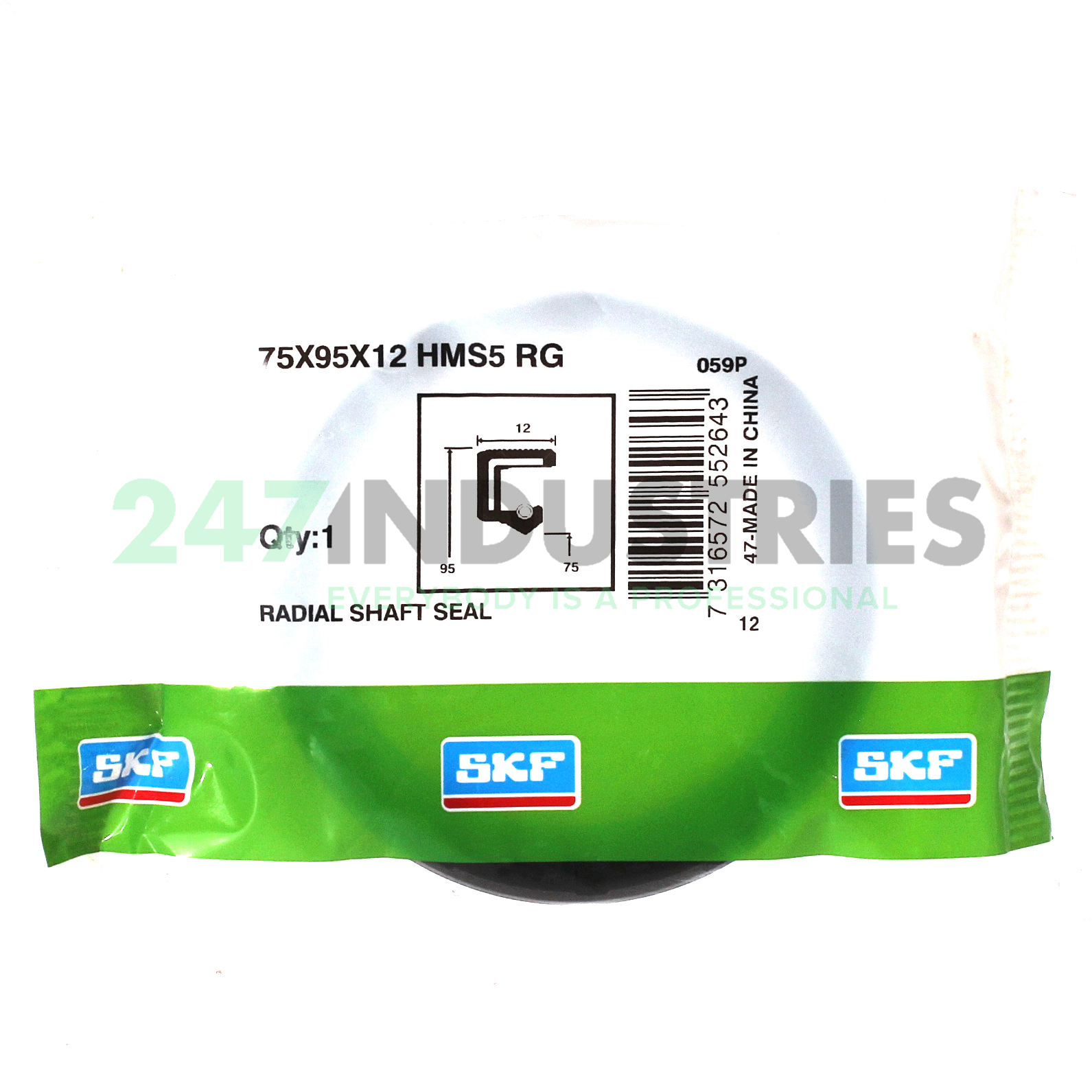 75X95X12HMS5RG SKF Image 3