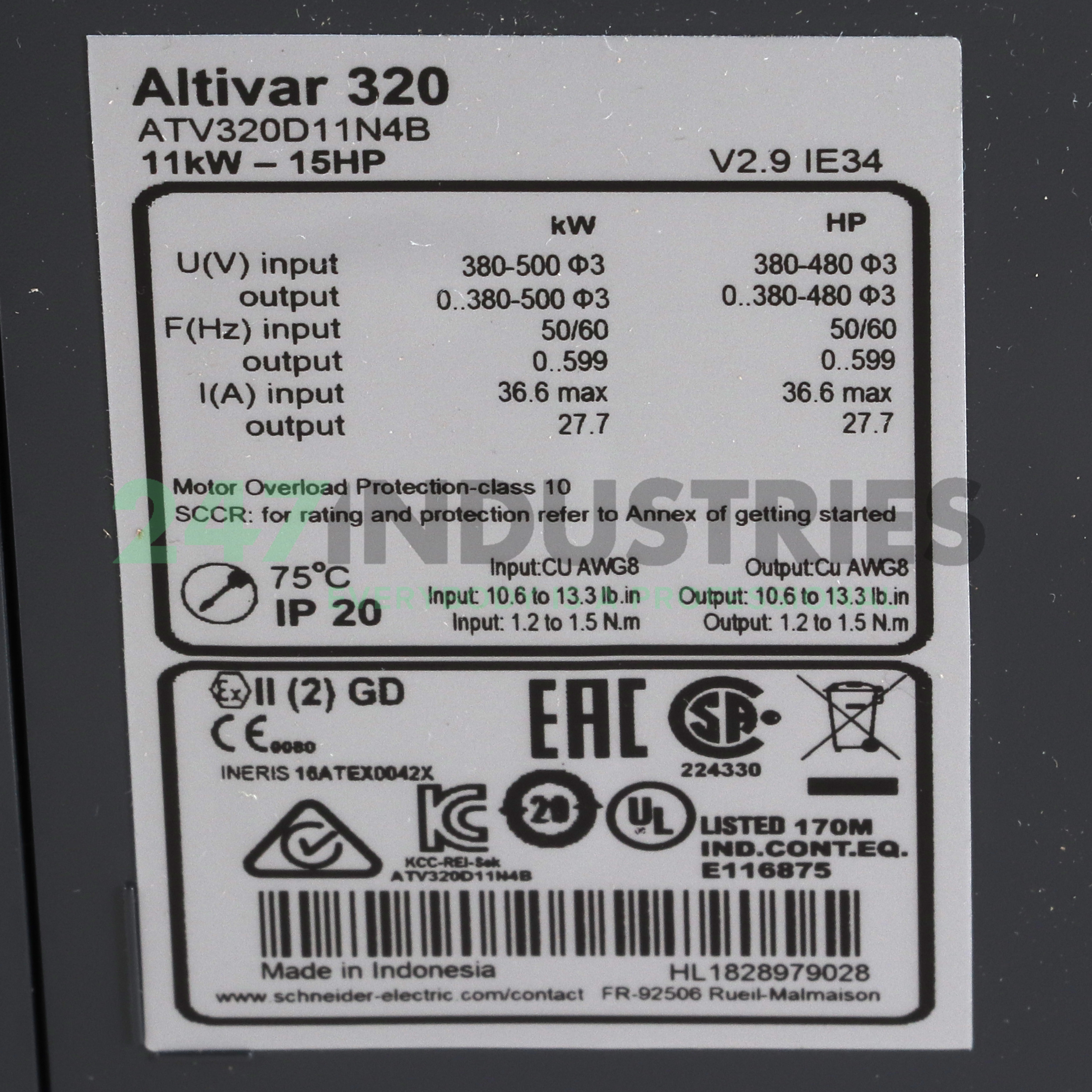 ATV320D11N4B Schneider Electric Image 3