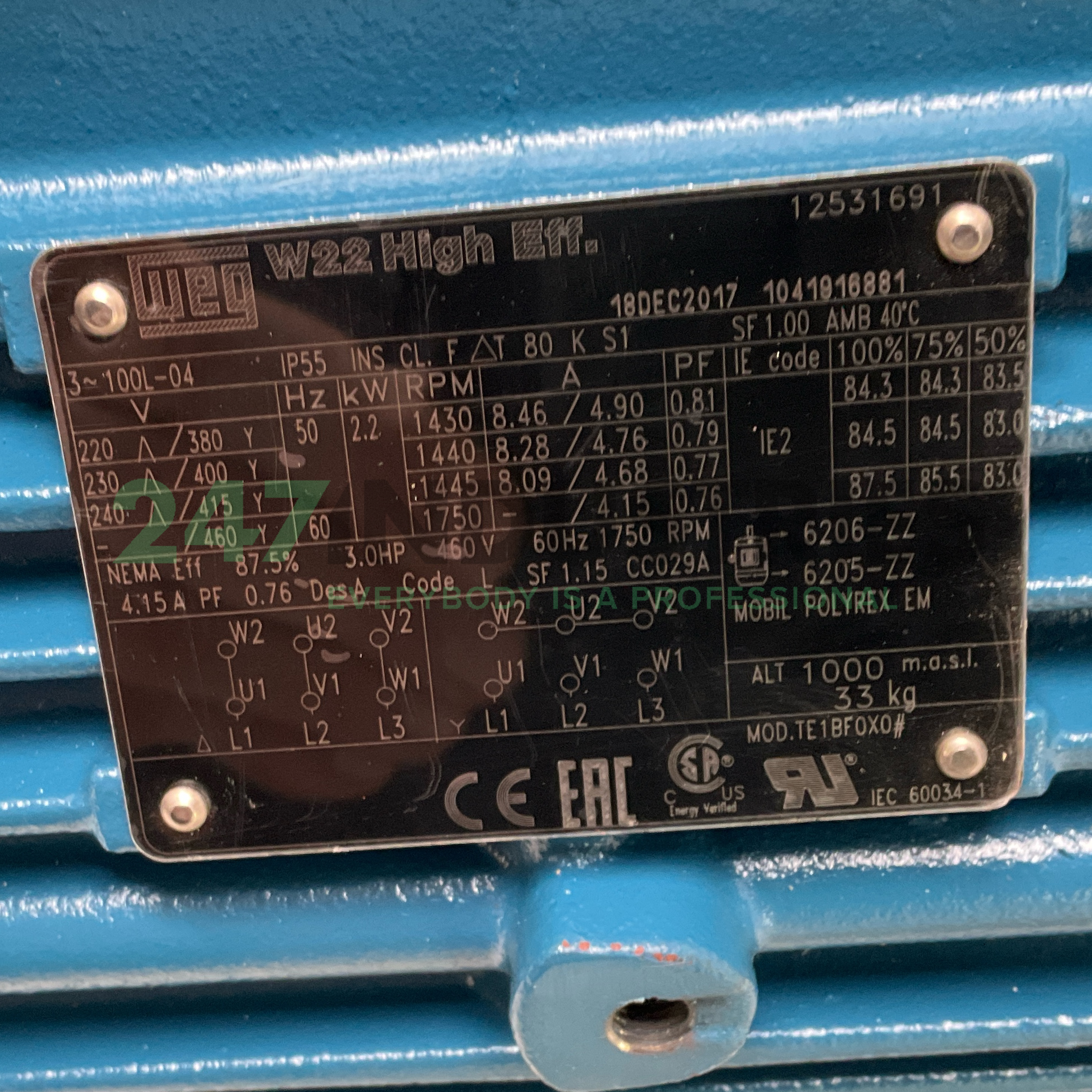 2.2K31CI2100L4B5 WEG Image 4