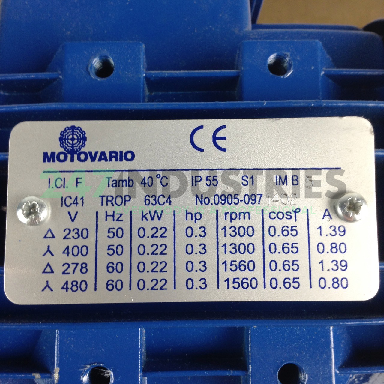 TROP-63C4 Motovario Image 2