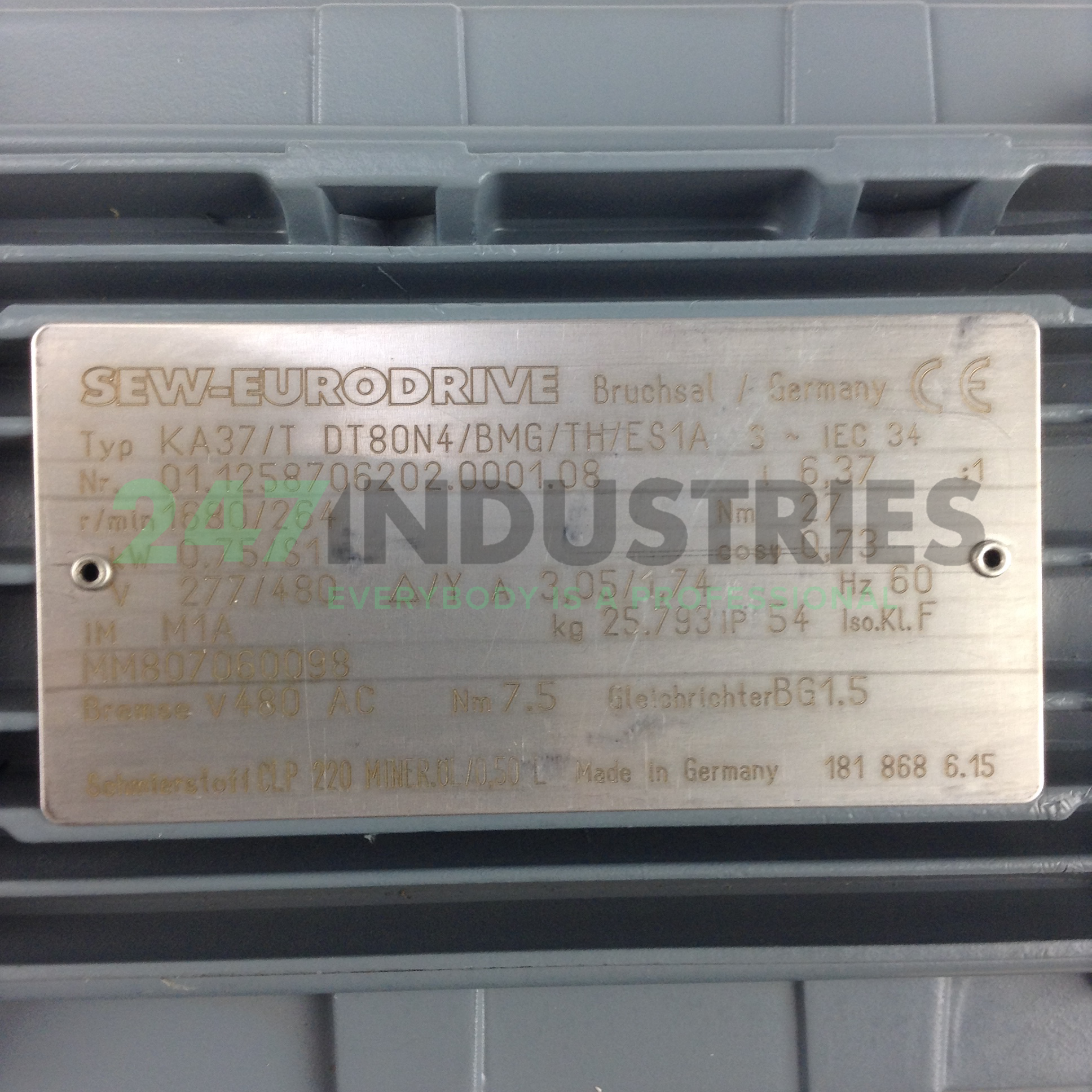 KA37TDT80N4/BMG/TH/ES SEW-EURODRIVE Image 2