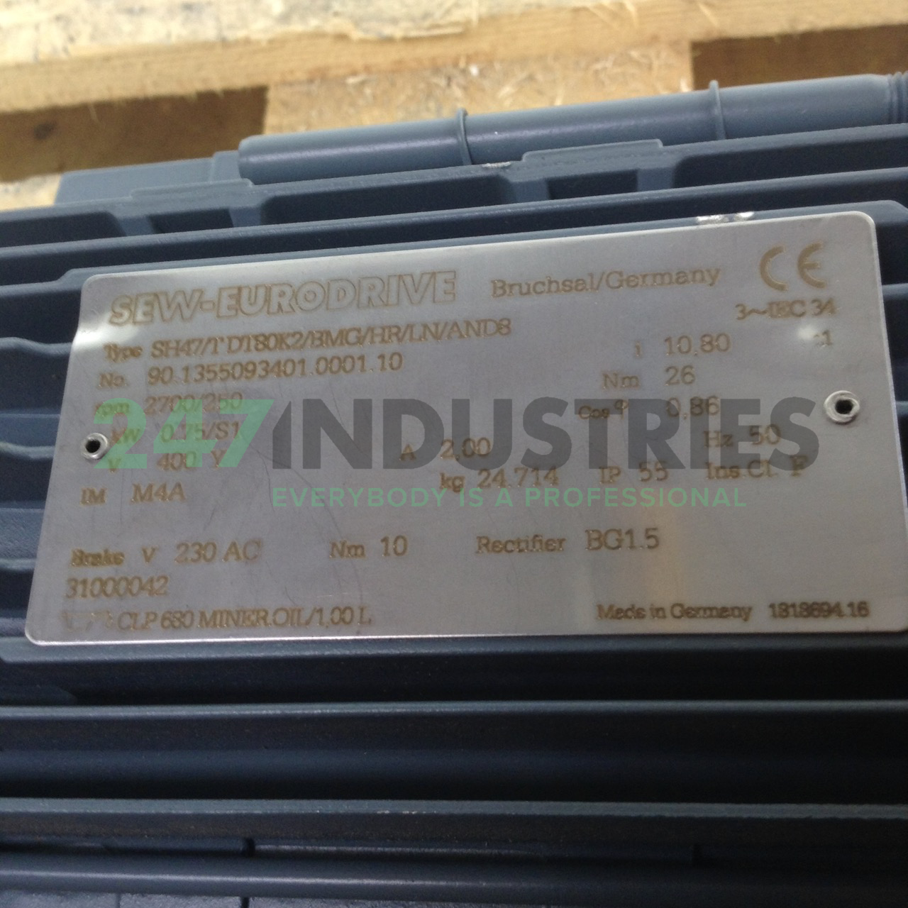 SH47/TDT80K2/BMG/HR/L SEW-EURODRIVE Image 2