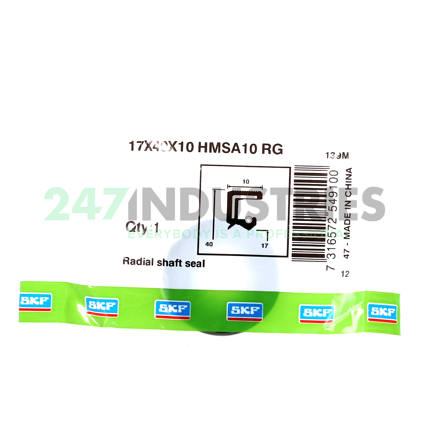 17X40X10HMSA10RG SKF Image 3