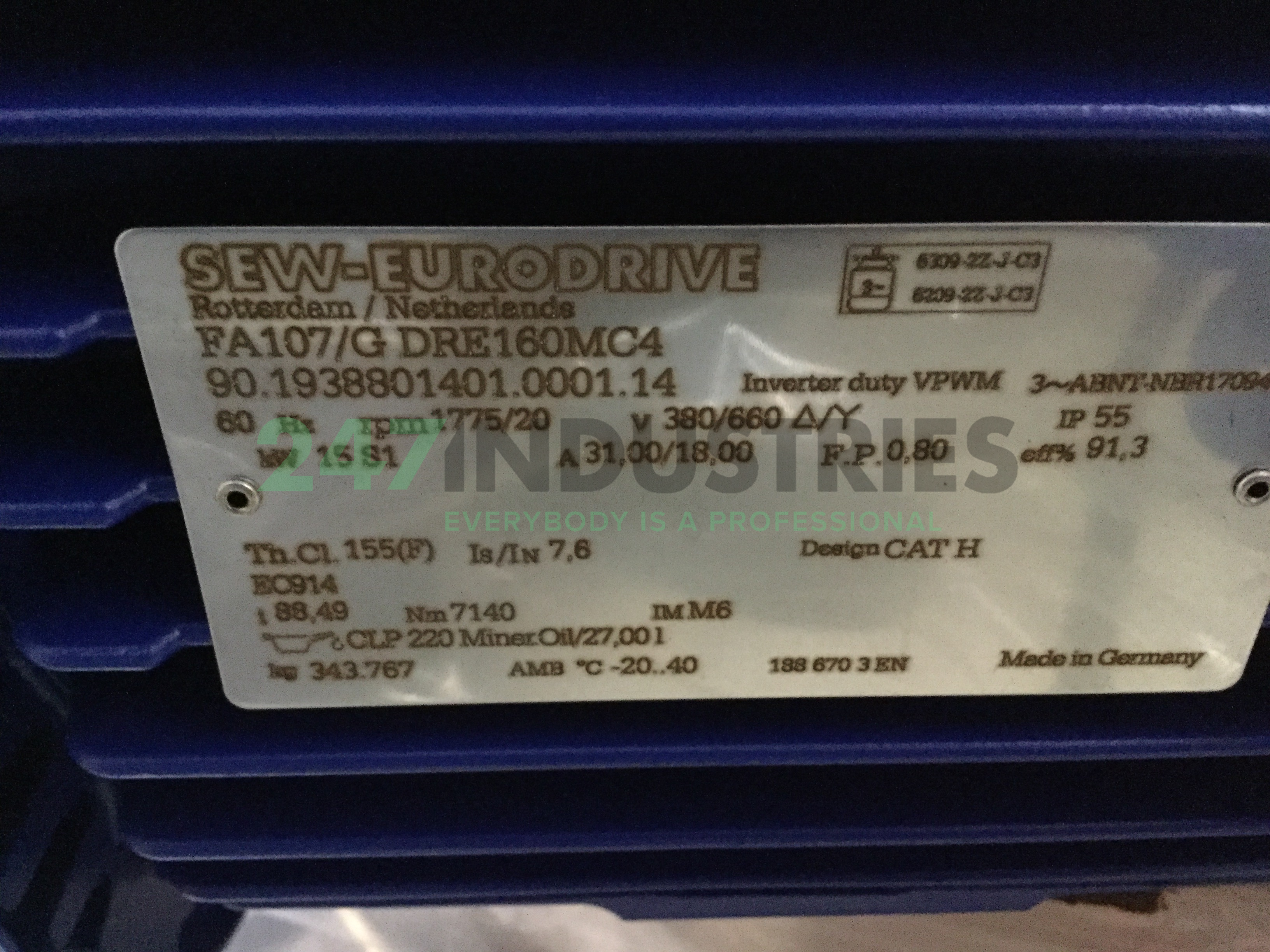 FA107/GDRE160MC4-I88,49 SEW-EURODRIVE Image 4