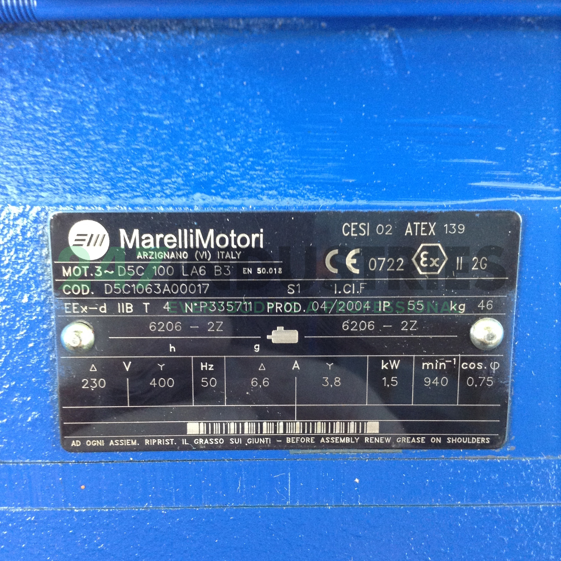 D5C100LA6-B3 Marelli Motori Image 2