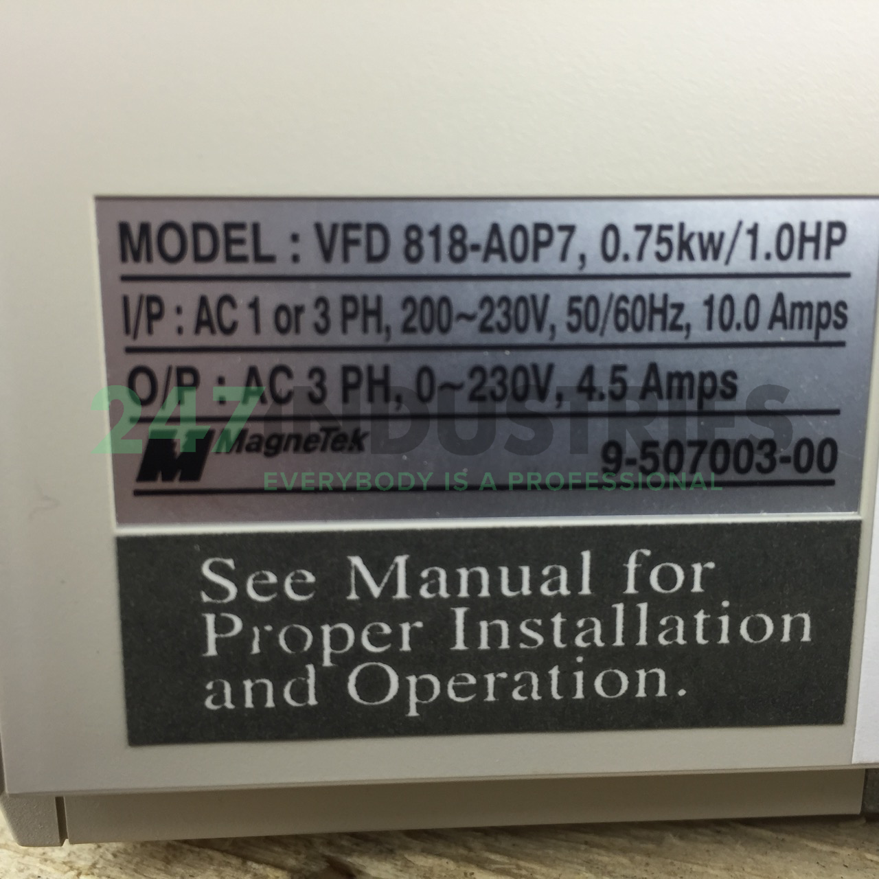 VFD818-A0P7 MagneTek Image 2