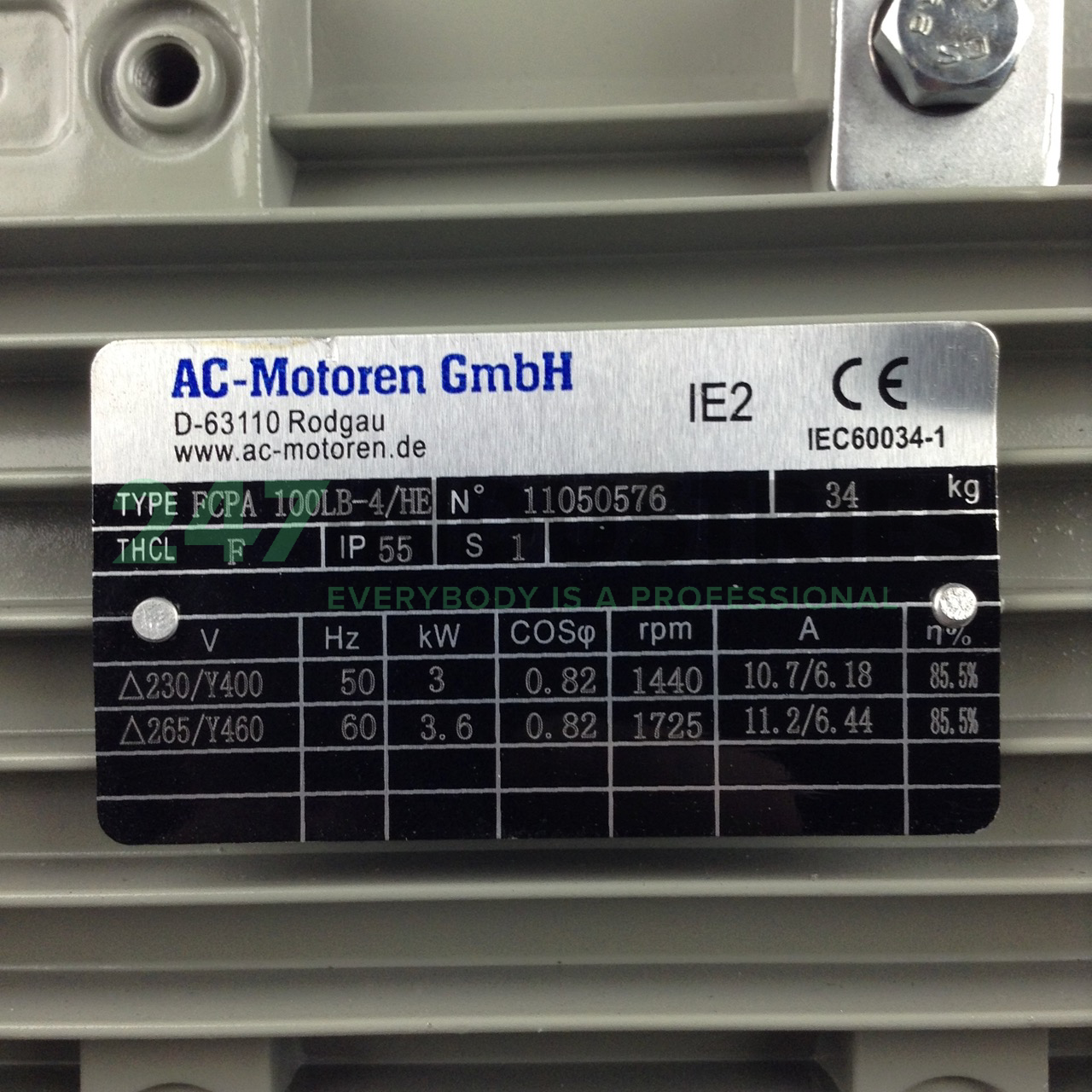ACA100LB-4/HEB3 AC-Motoren GmbH Image 2