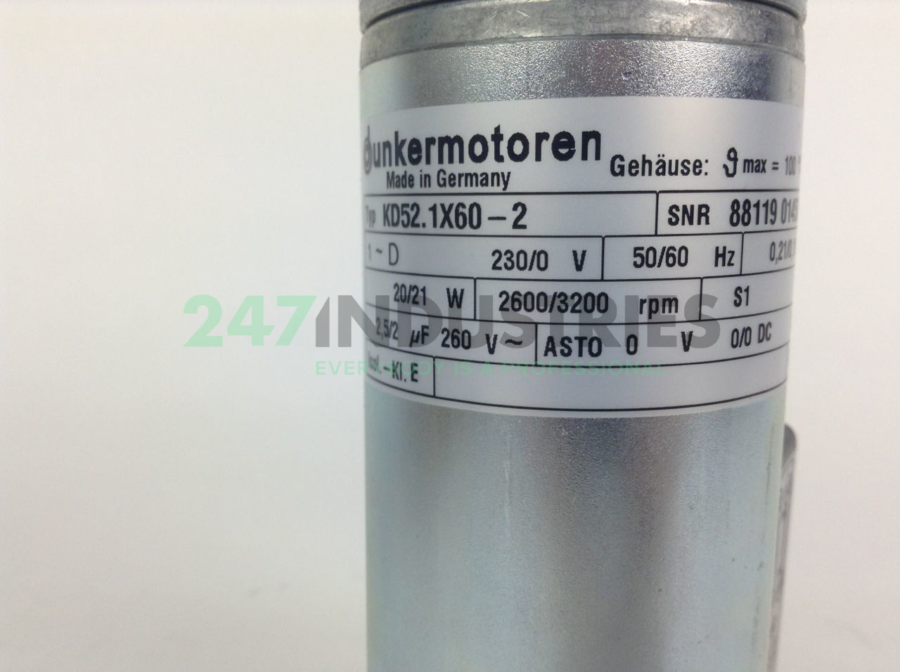 KD52.1X60-2/PLG52-288 Dunkermotoren Image 2