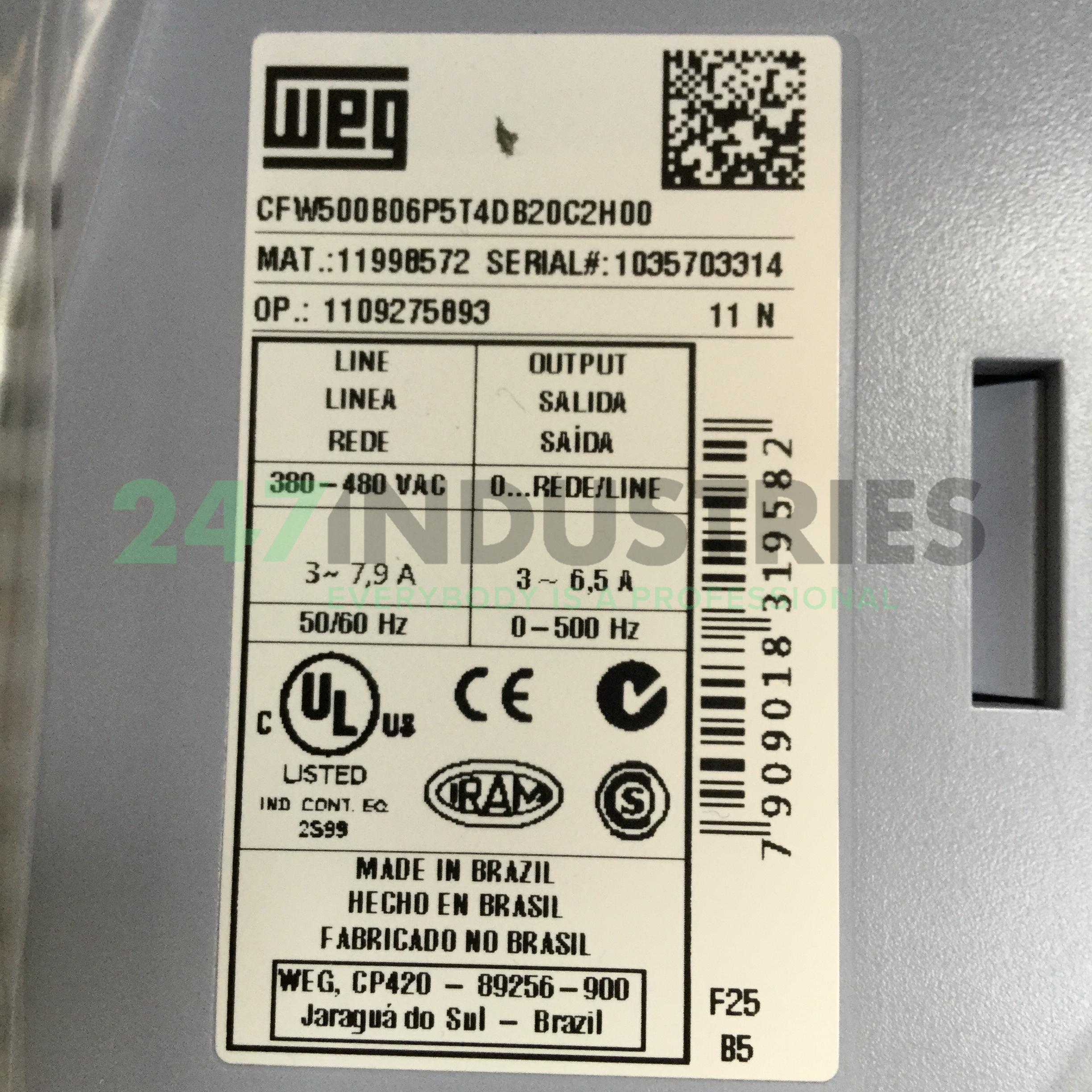 CFW500B06P5T4DB20C2H00 WEG Image 4