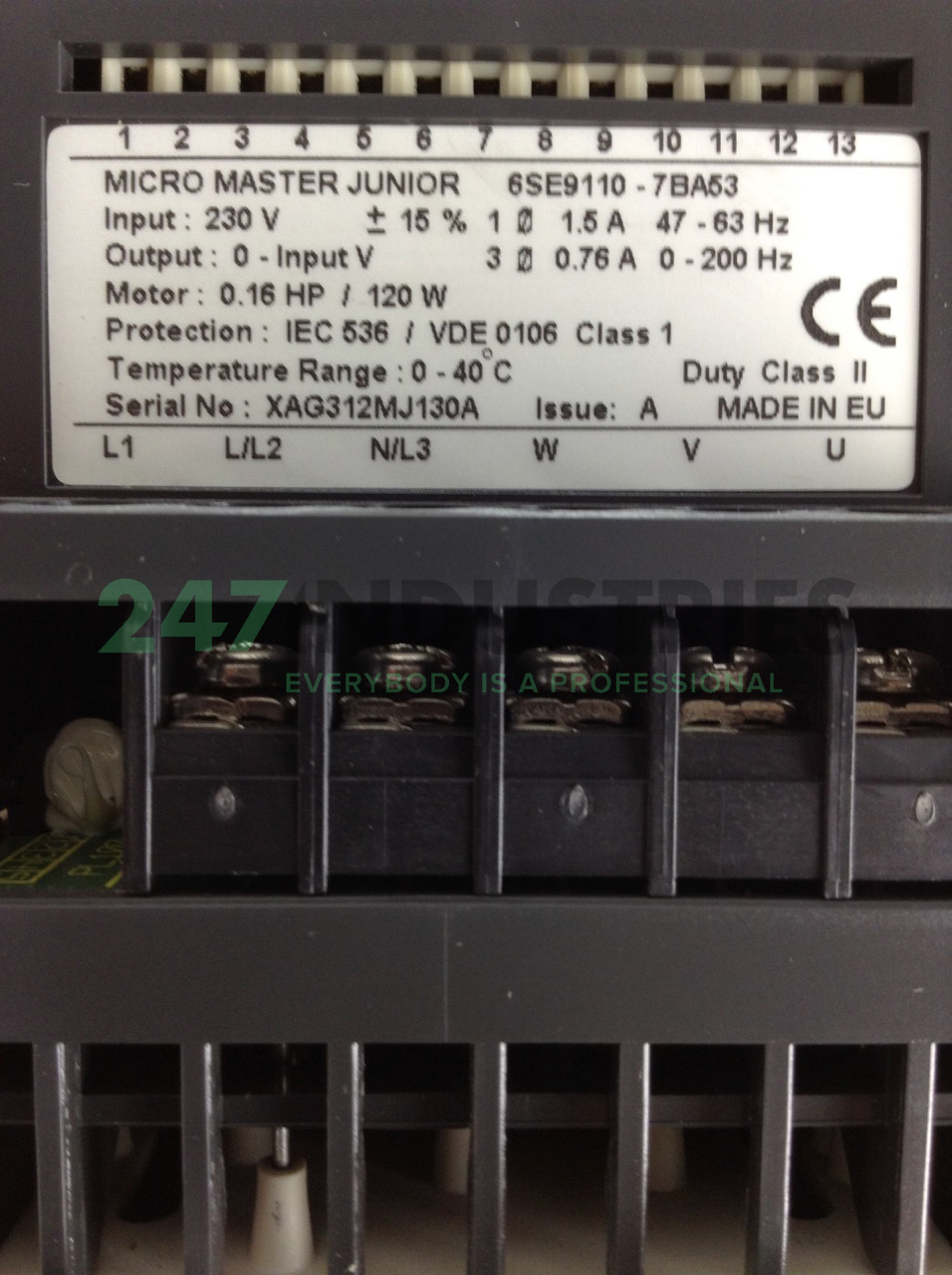 6SE9110-7BA53 Siemens Image 2