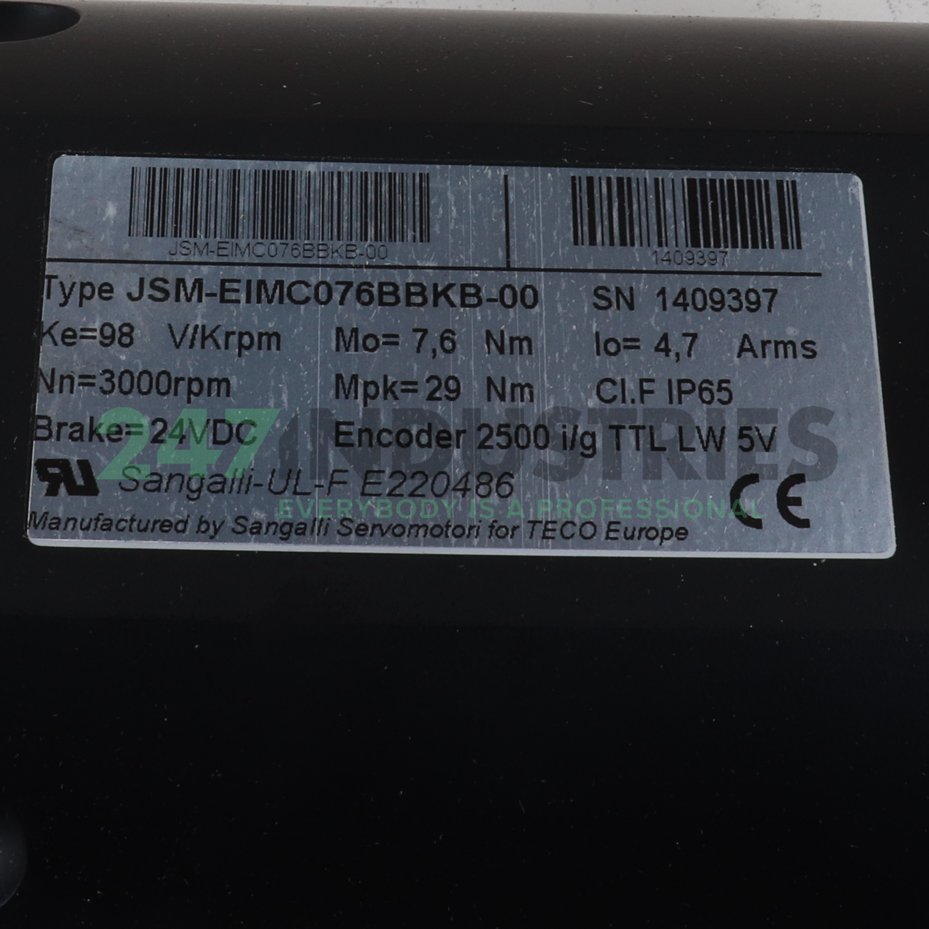 JSM-EIMC076BBKN-00 Teco Image 2