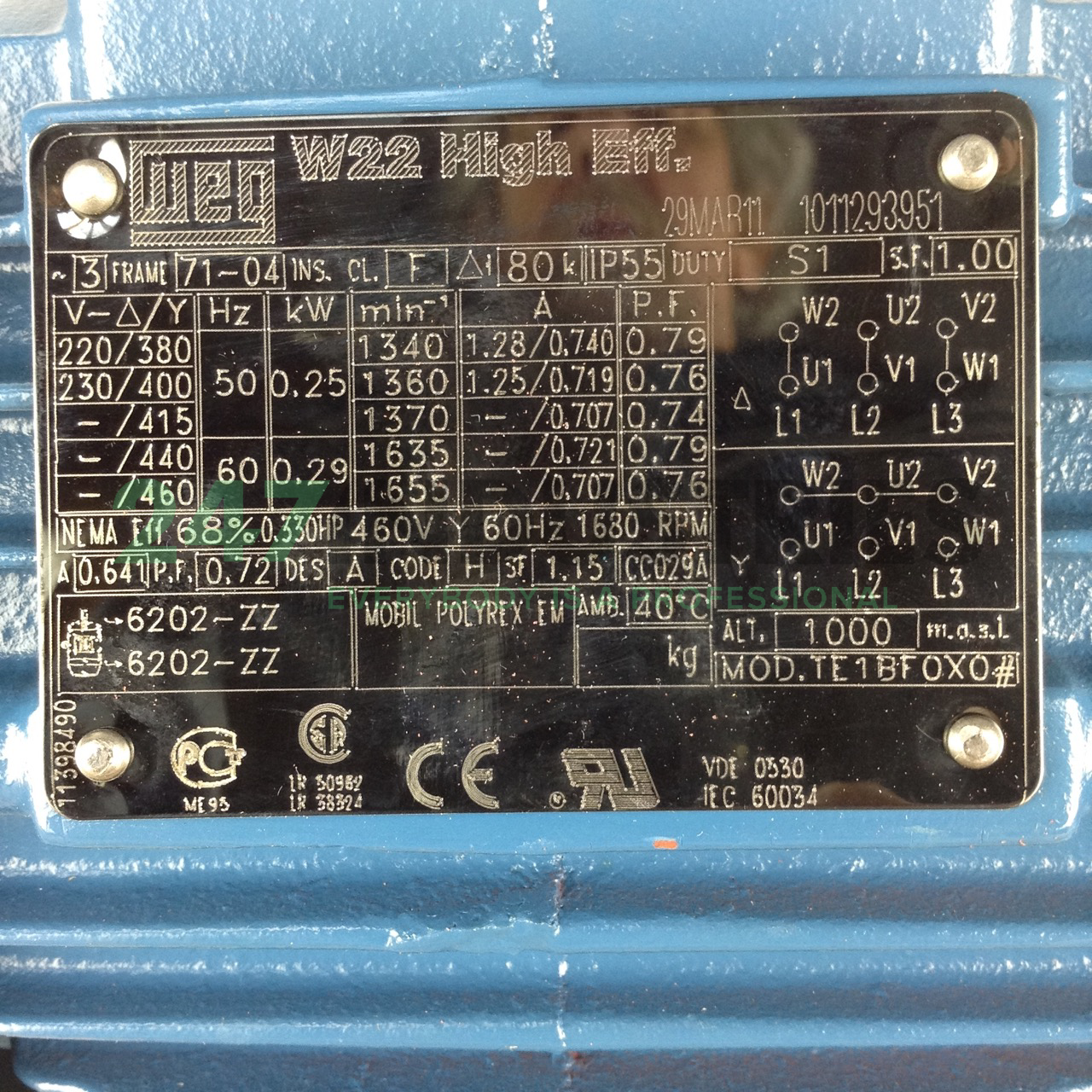 0.25K31AL2714B5 WEG Image 2