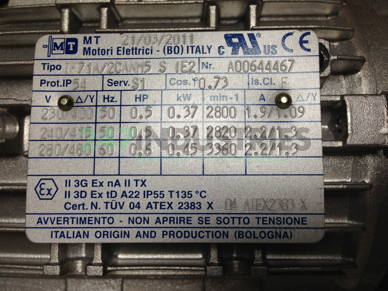 TF71A/2CANM5S MT Motori Elettrici Image 2