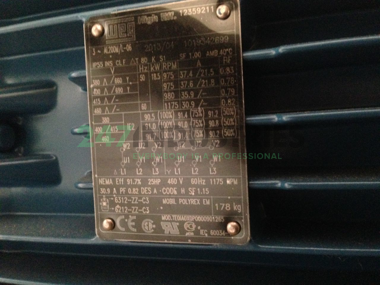 18.5K32AL2200M/L6B3 WEG Image 2