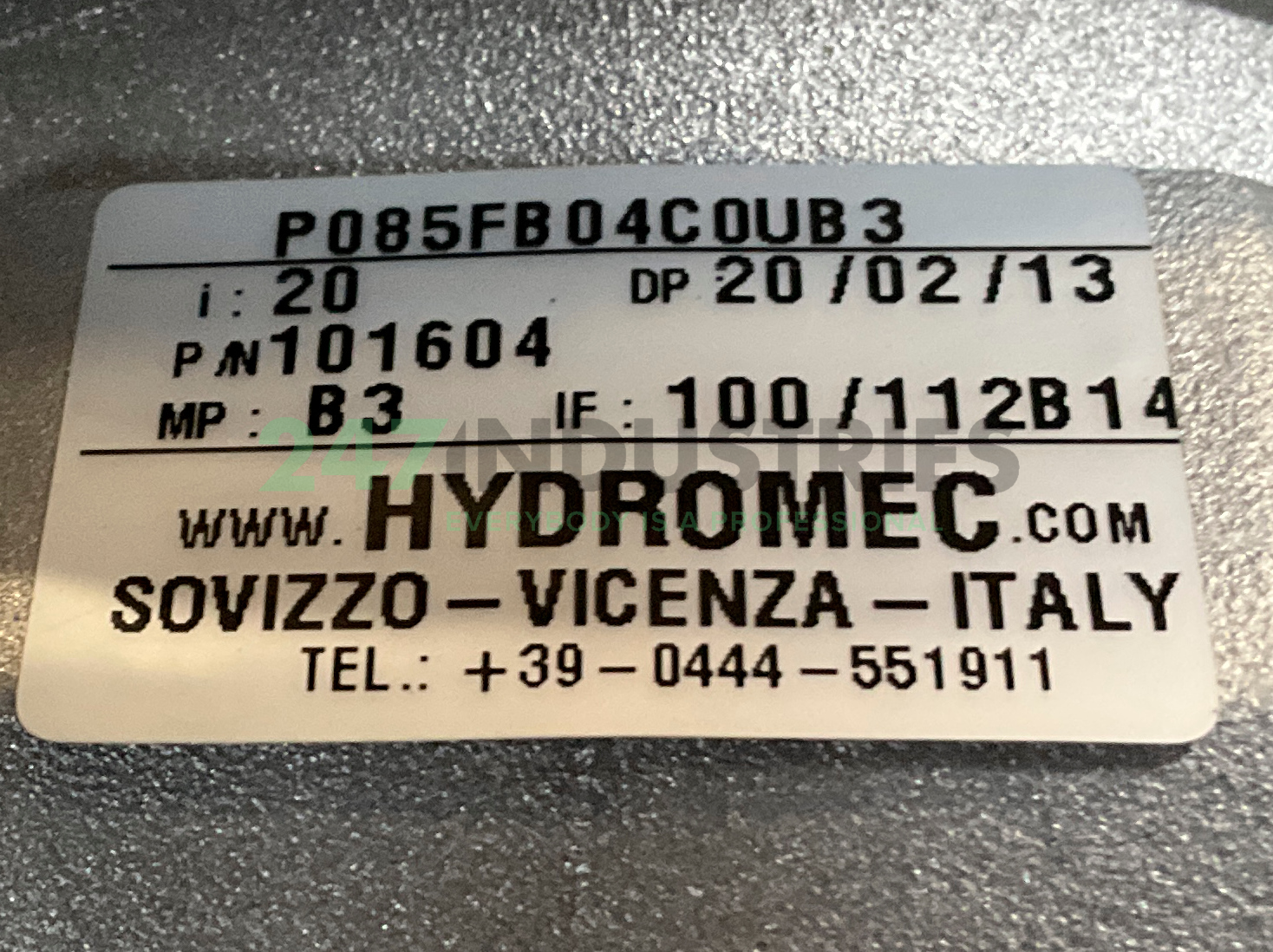 P085FB04C0-UB3 Hydro-Mec Image 4