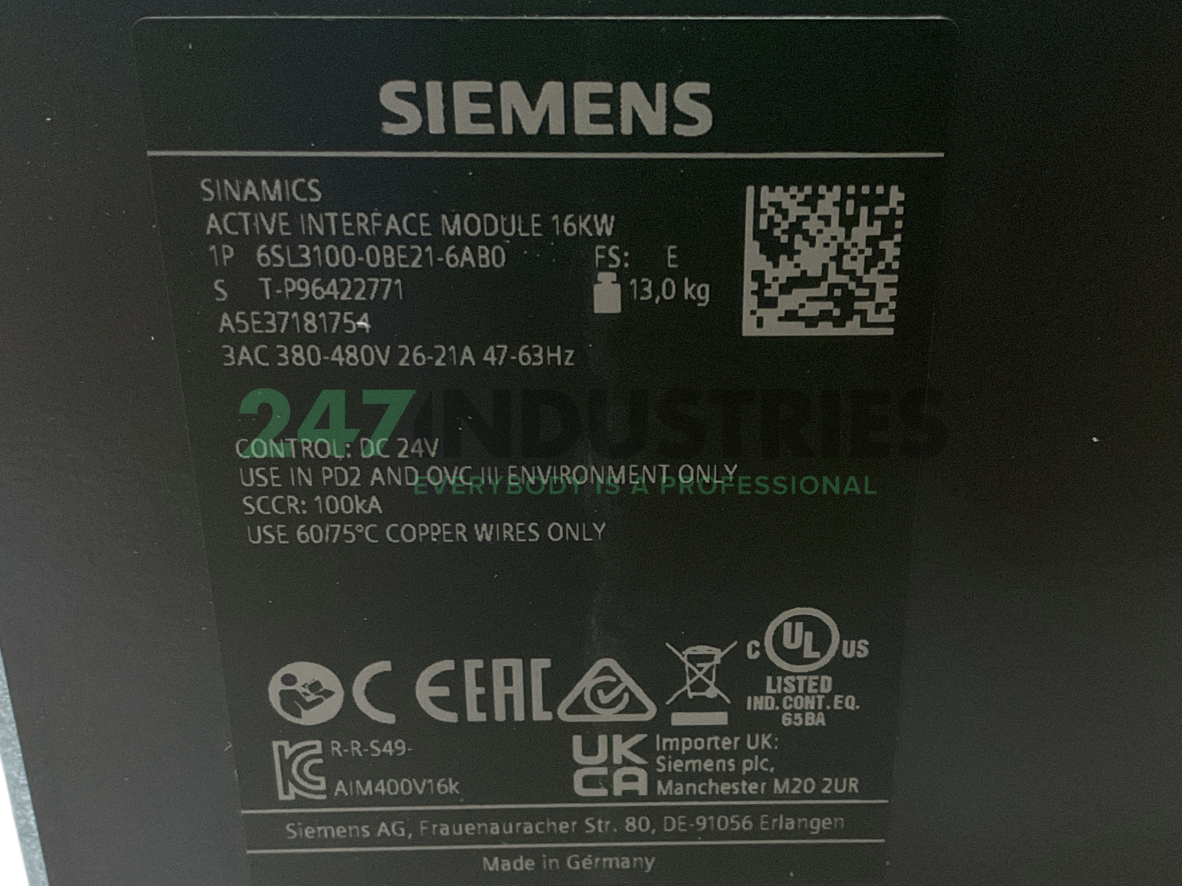 6SL3100-0BE21-6AB0 Siemens Image 4