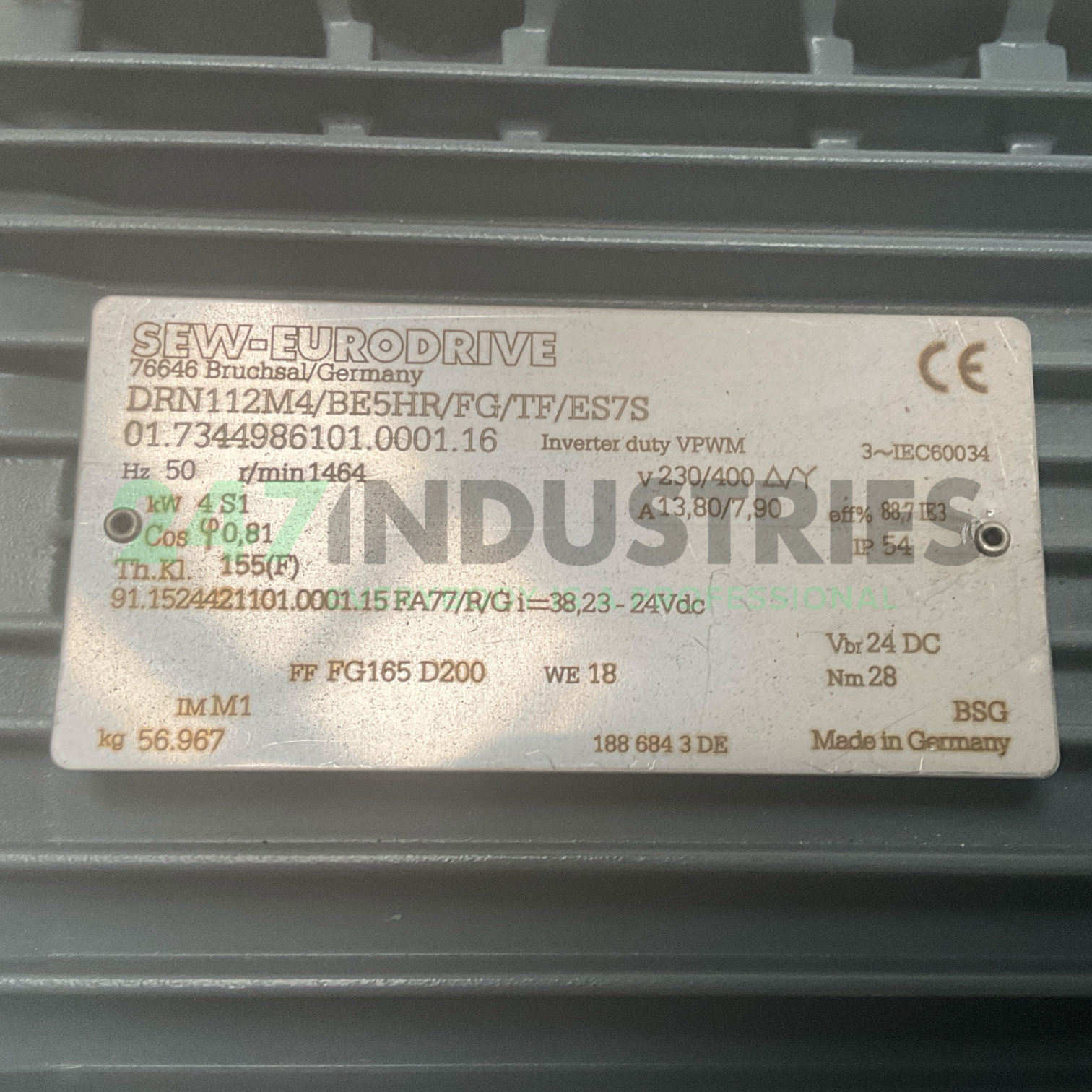 DRN112M4/BE5HR/FG/TF/ES7S SEW-EURODRIVE Image 4