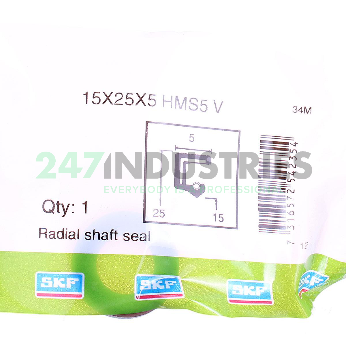 15X25X5HMS5V SKF Image 2