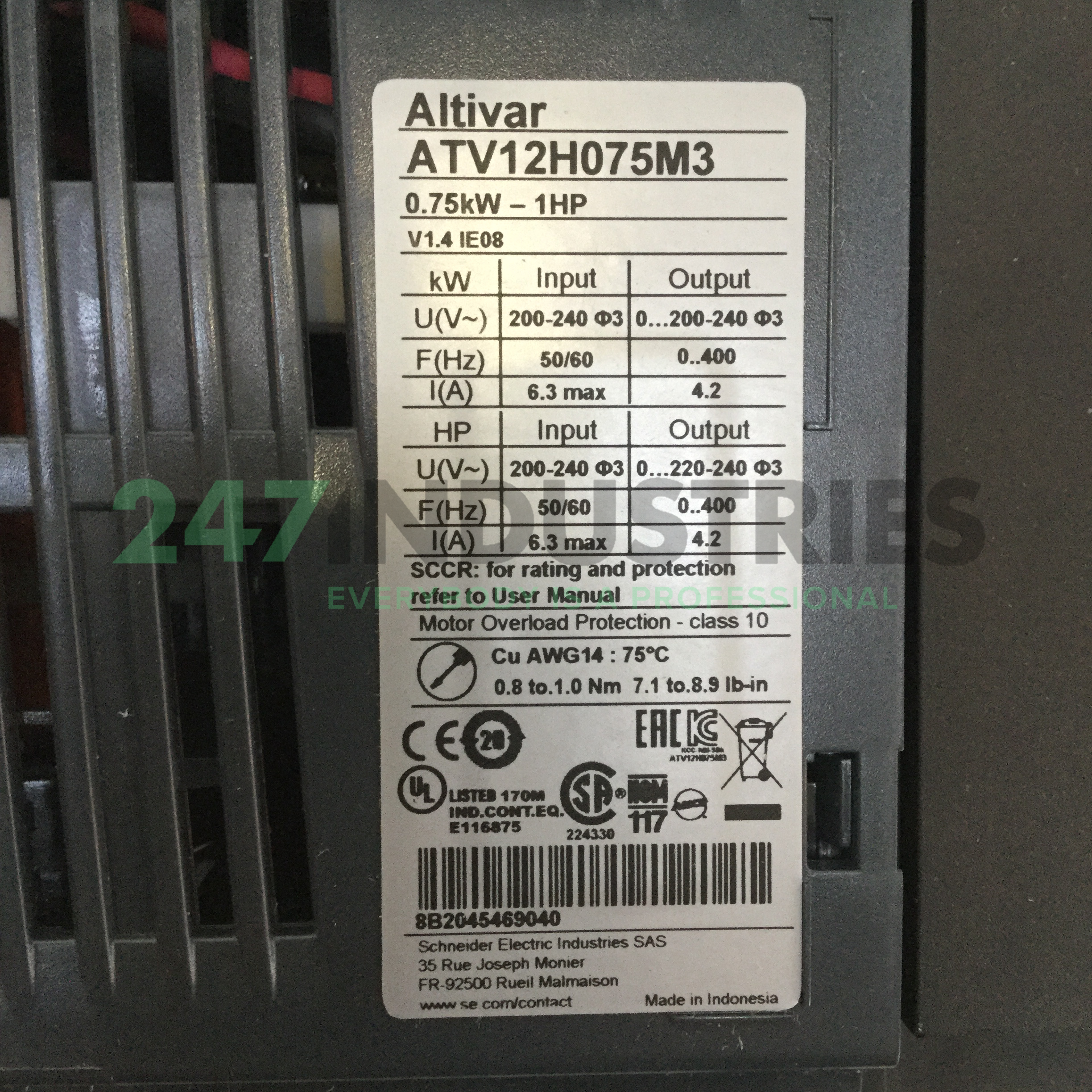 ATV12H075M3 Schneider Electric Image 4