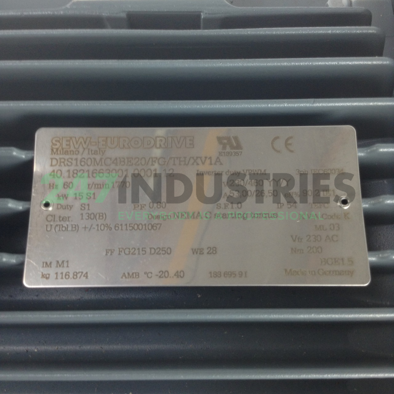 DRS160MC4BE20/FG/TH/ SEW-EURODRIVE Image 2
