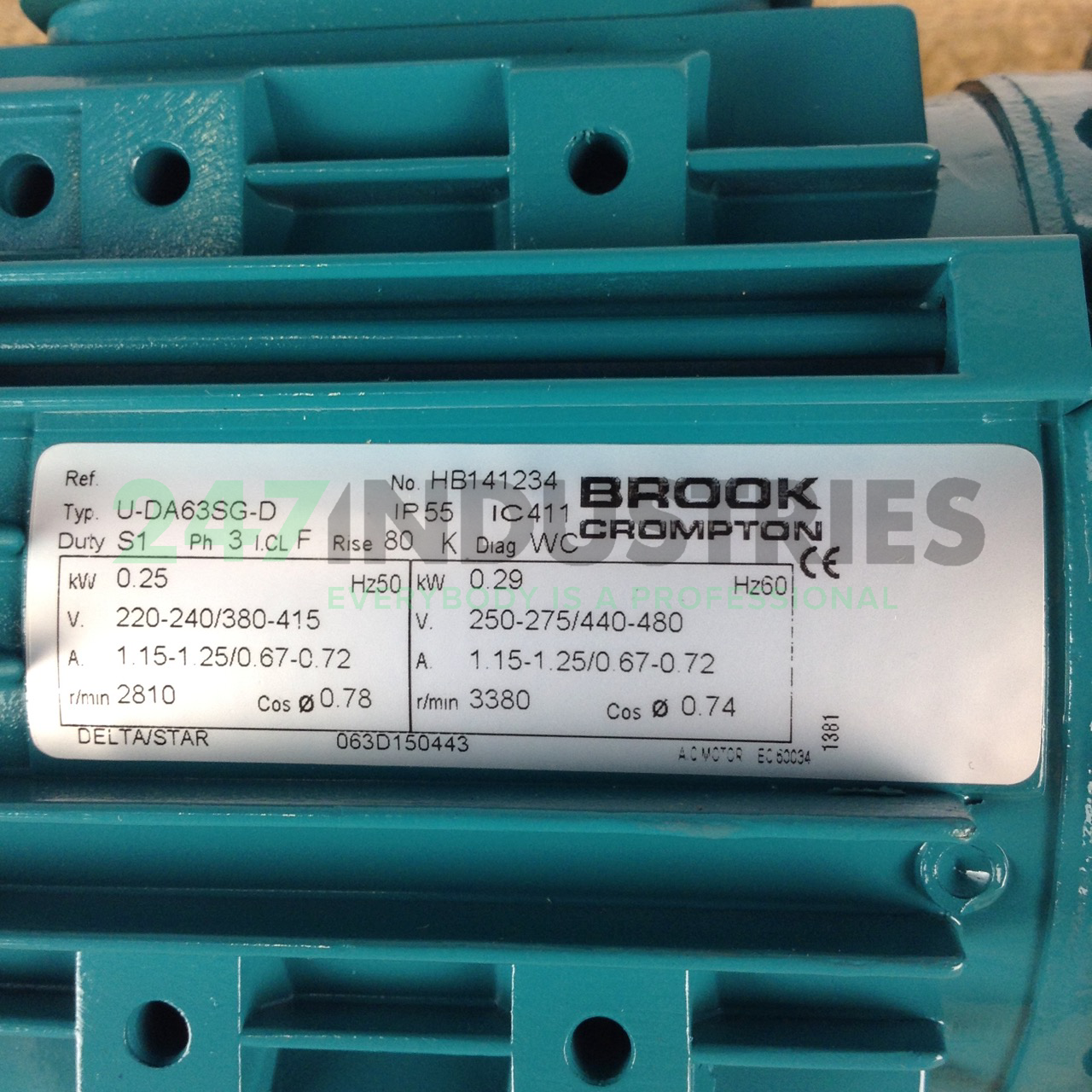 U-DA63SG-D-B5 Brook Crompton Image 2