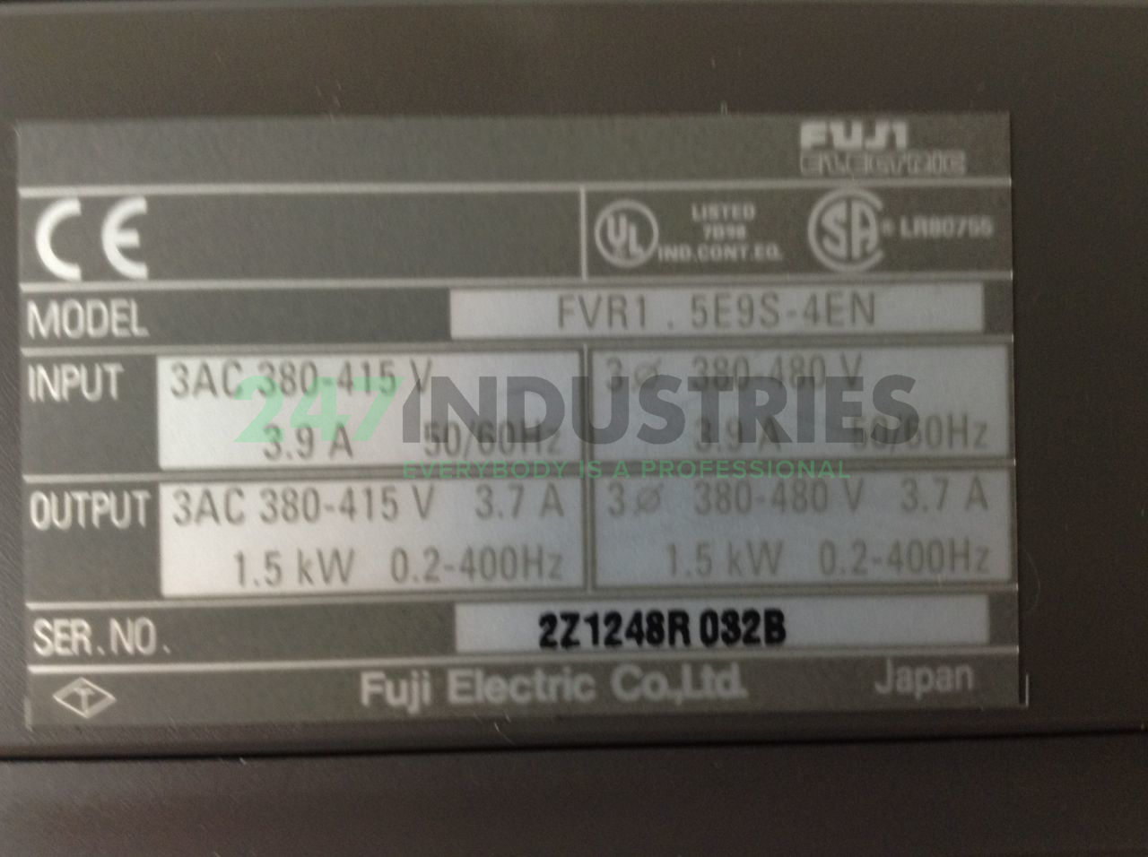 FVR1.5E9S-4EN Fuji Electric Image 2