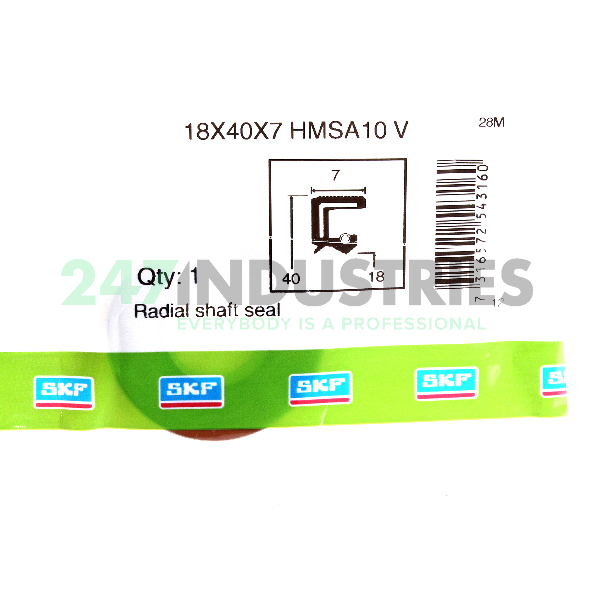 18X40X7HMSA10V SKF Image 3