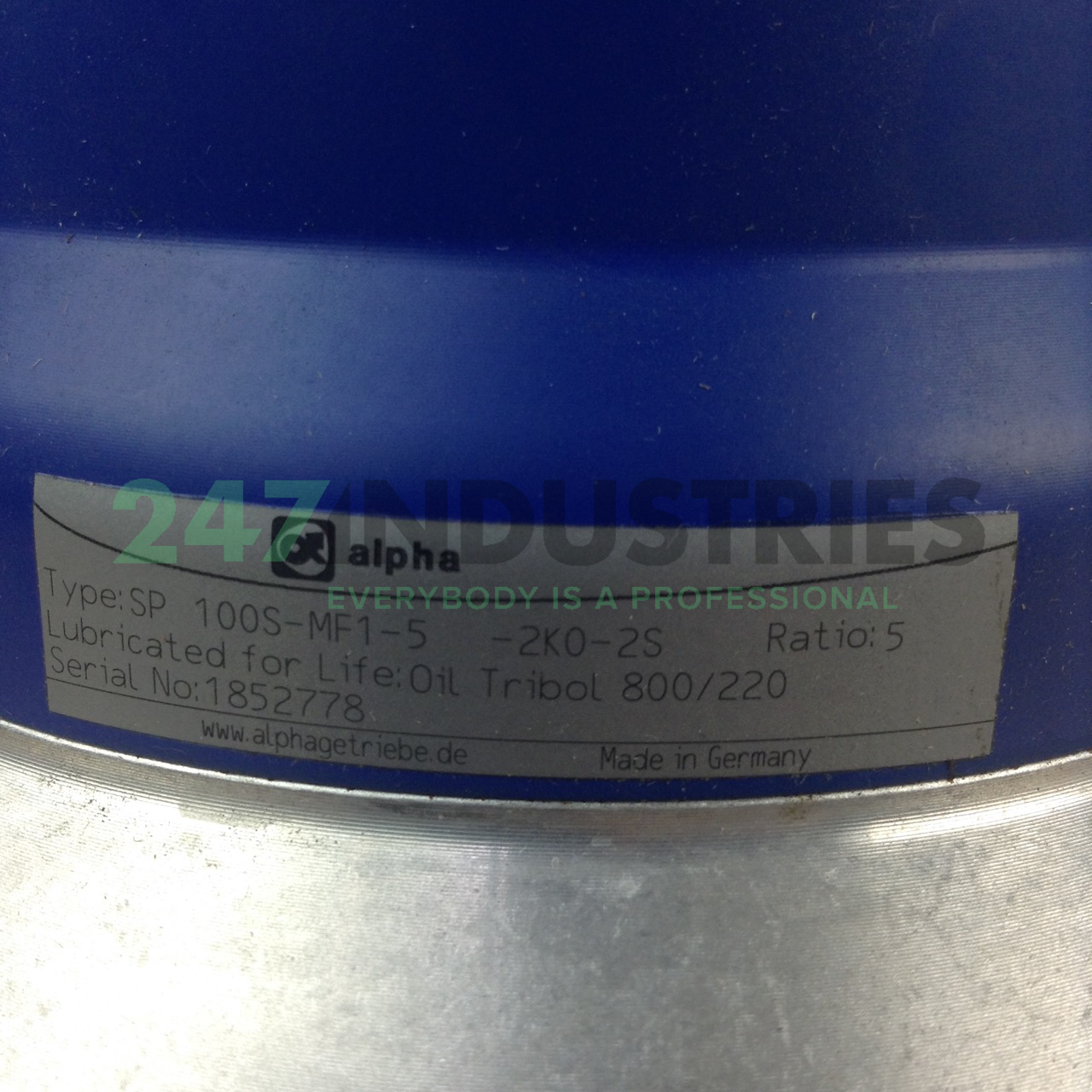 SP100S-MF1-5-2K0-2S Wittenstein Alpha Image 2