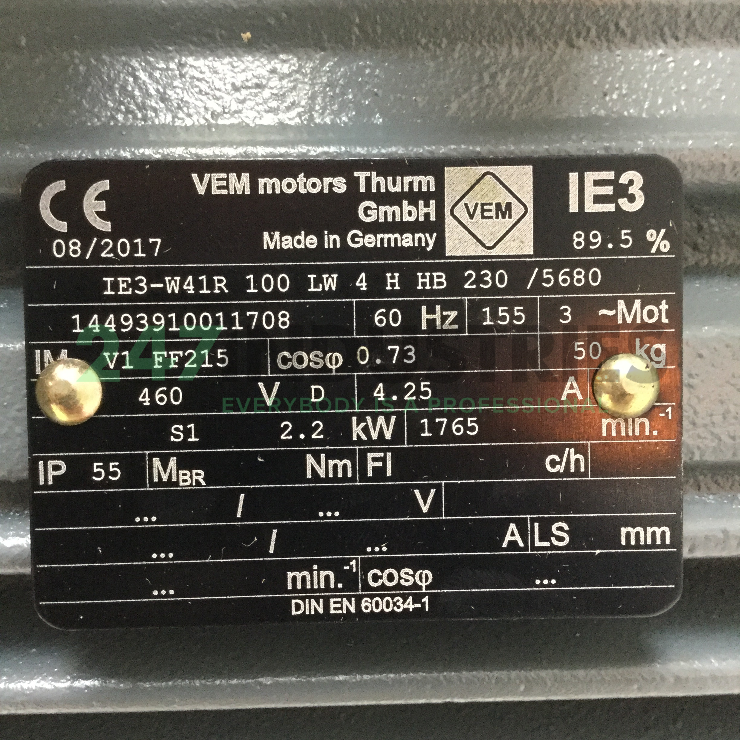 IE3-W41R100LW4HHB230/56 VEM Image 4