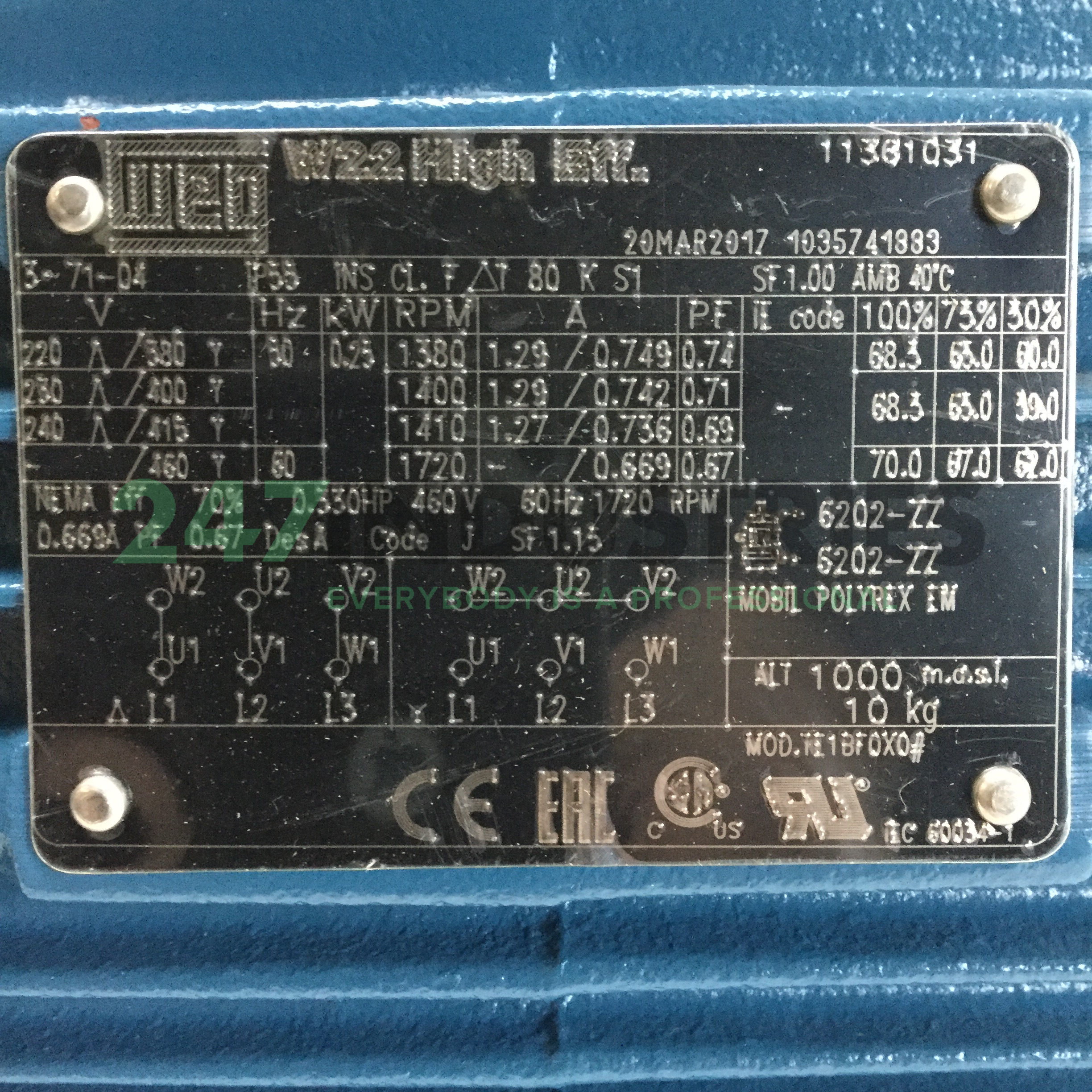 0.25K31CI2714B3 WEG Image 4