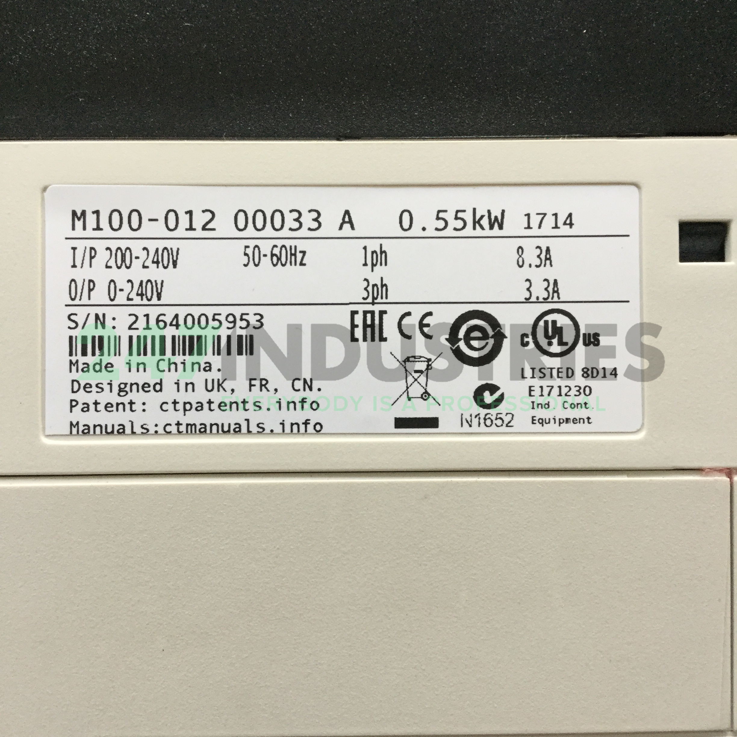 M100-01200033A Control Techniques Image 4