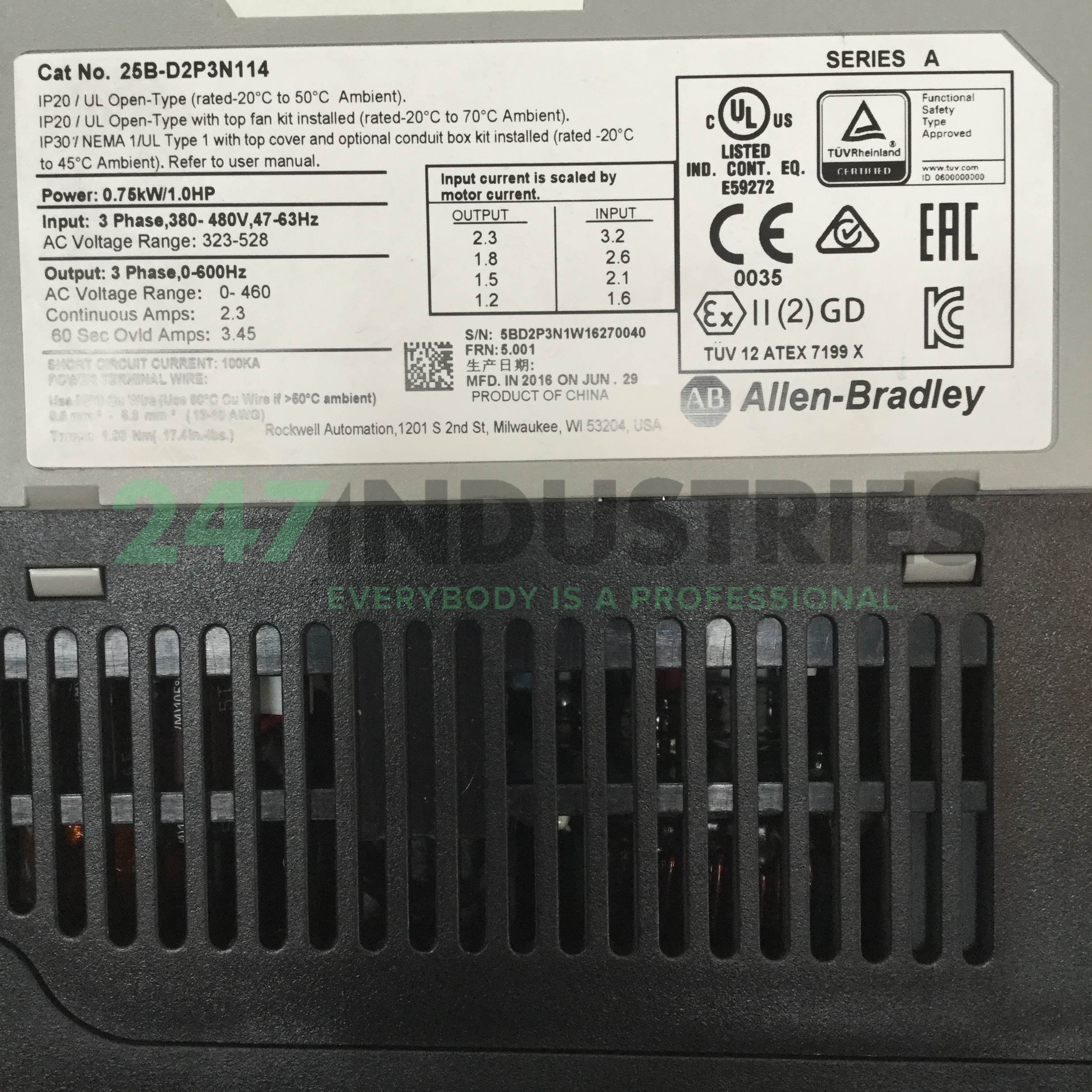 25B-D2P3N114-A Allen Bradley Image 4