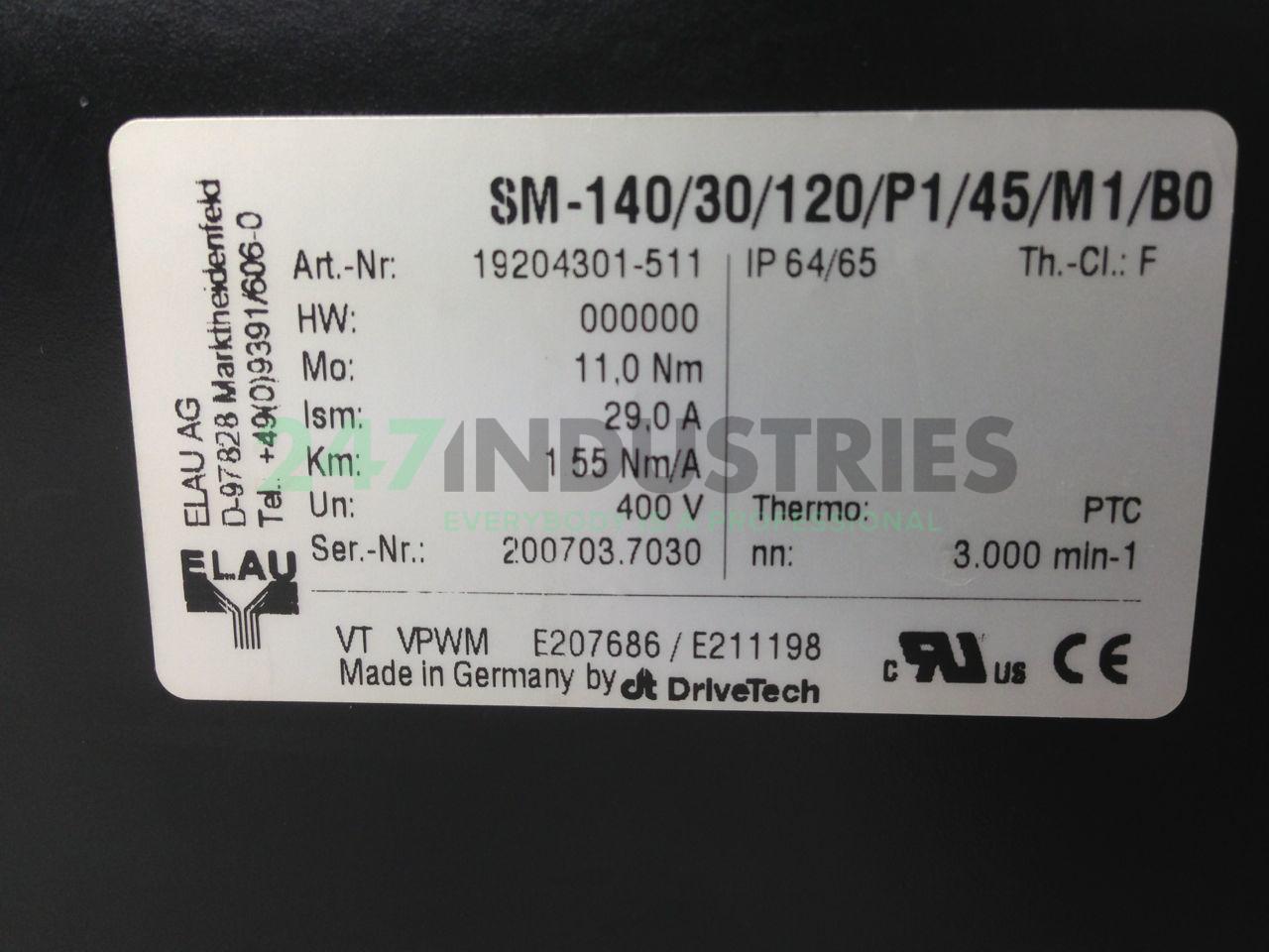 SM-140/30/120/P1/45/M Elau Image 2