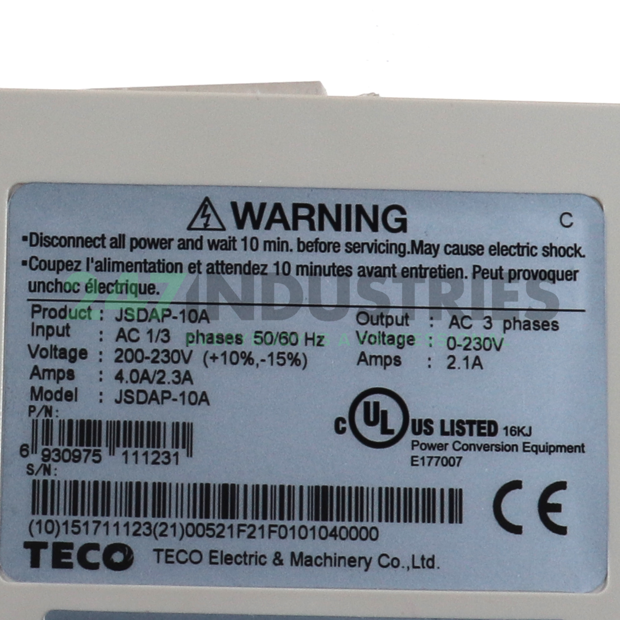 JSDAP-10A Teco Image 2