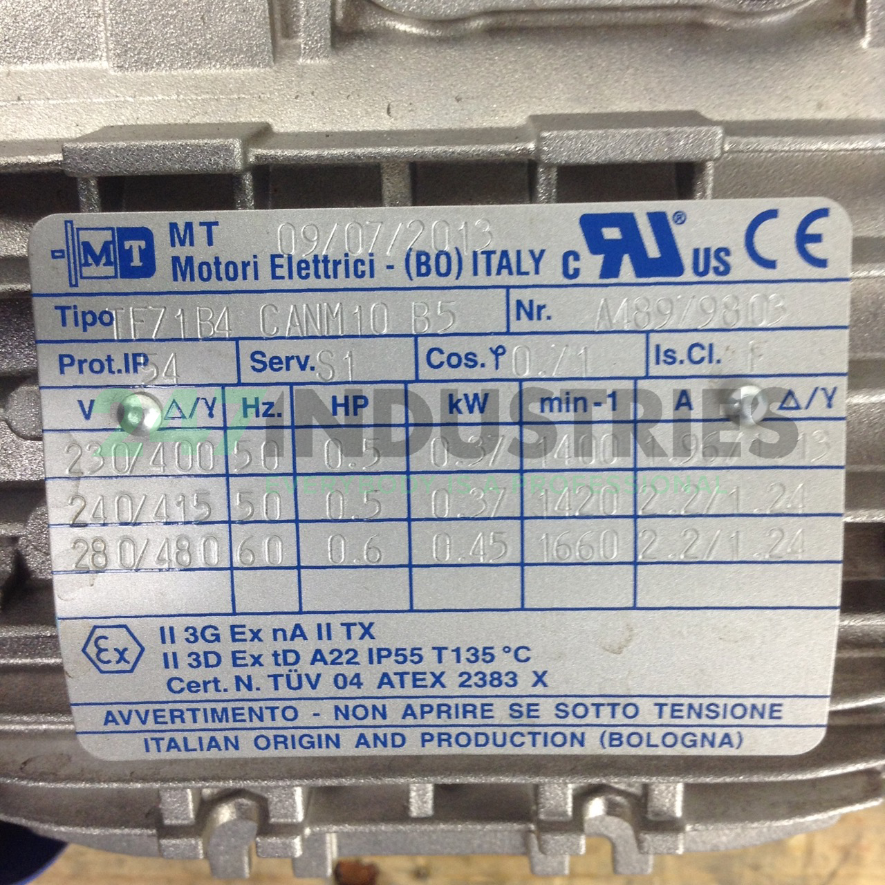 TF71B/4-CANM10-B5 MT Motori Elettrici Image 2