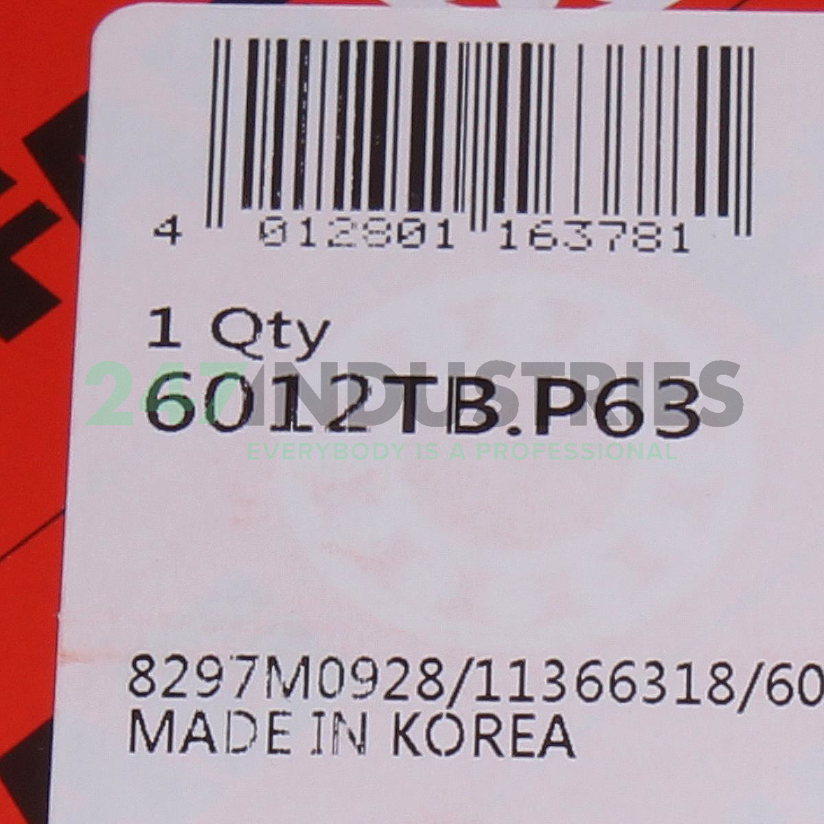 6012TB.P63 FAG Image 5