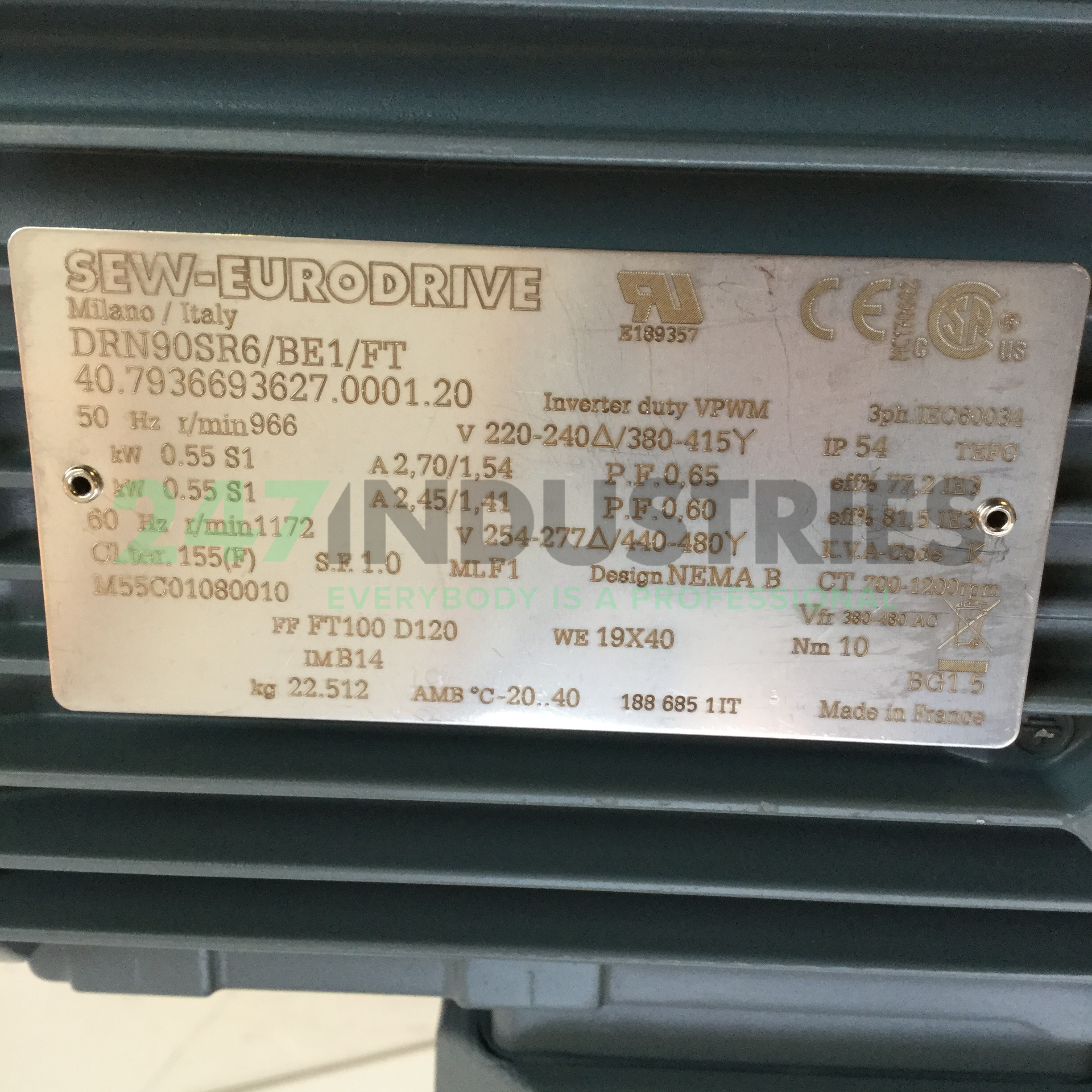 DRN90SR6/BE1/FT SEW-EURODRIVE Image 4