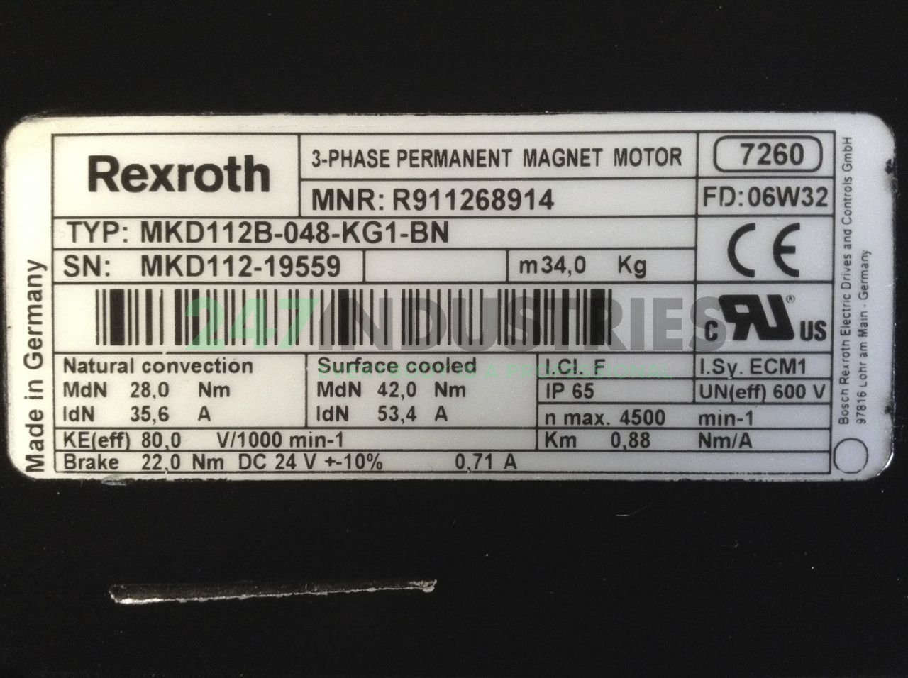 MKD112B-048-KG1-B Bosch-Rexroth Image 2