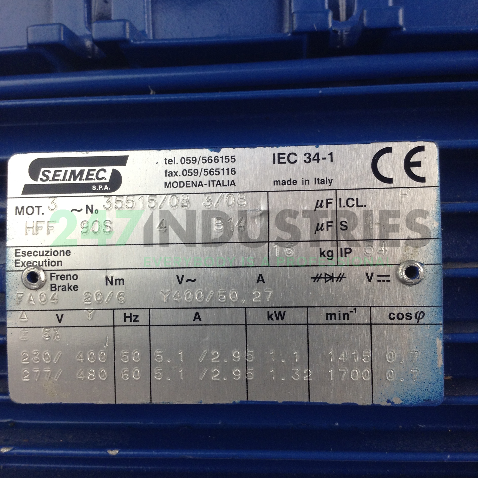 HFF90S4B14 Seimec Image 2