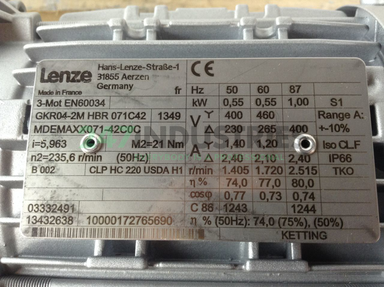 GKR04-2MHBR071C42 Lenze Image 2