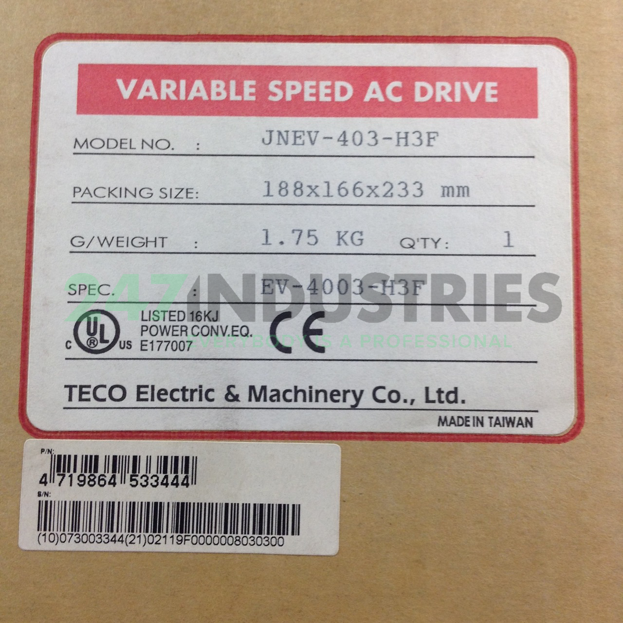 JNEV-403-H3F Teco Image 2