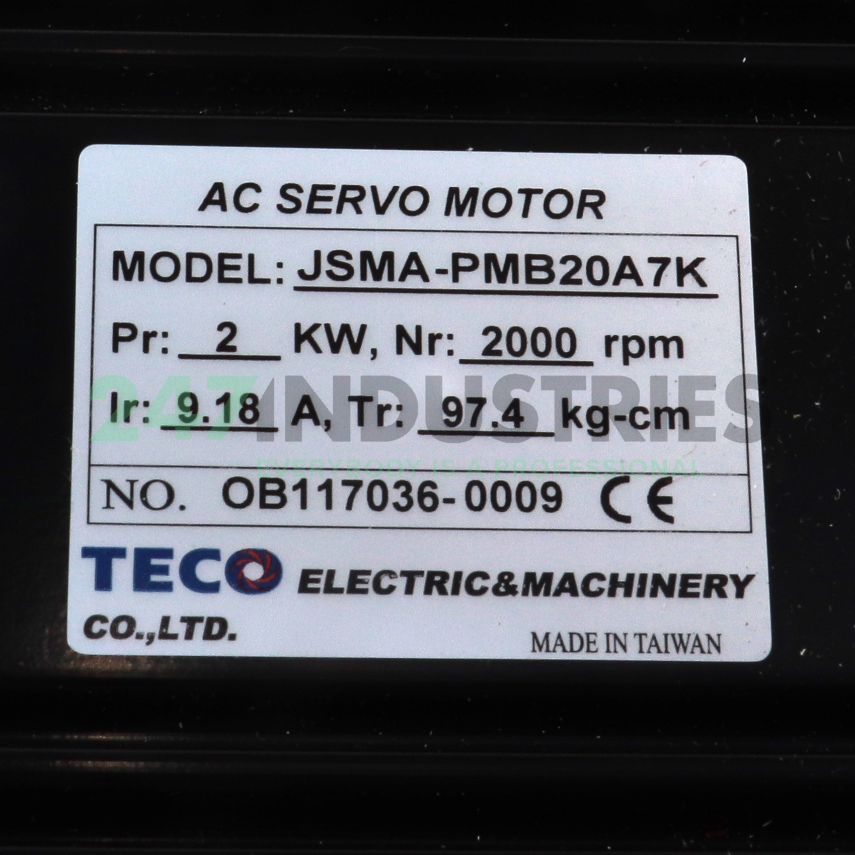 JSMA-PMB20A7K Teco Image 2