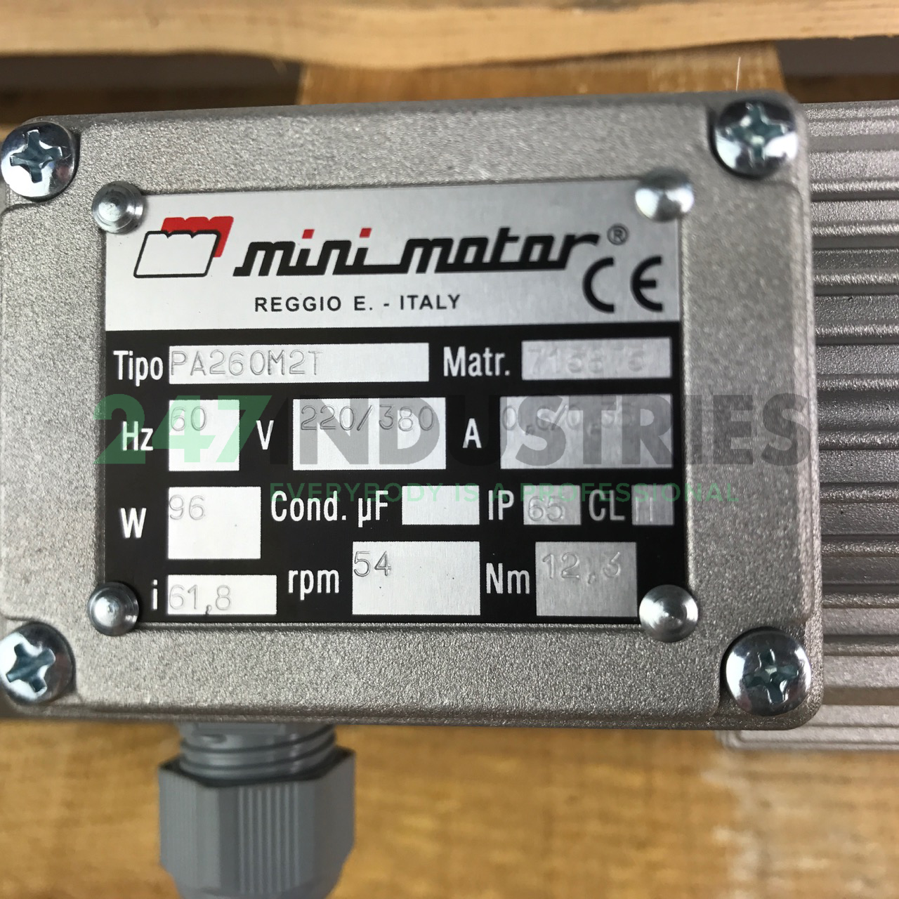 PA260M2T Mini Motor Image 2