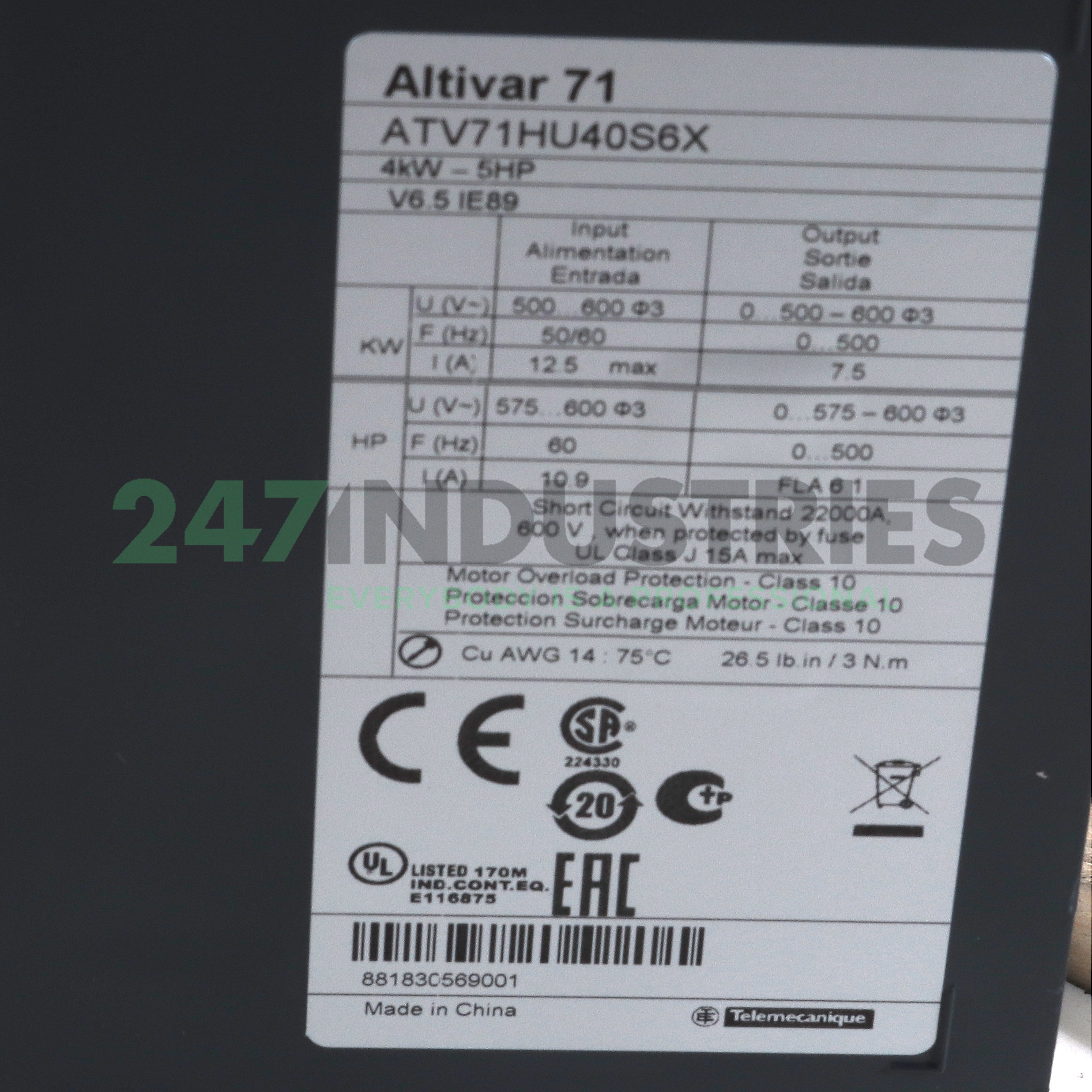 ATV71HU40S6X Schneider Electric Image 3