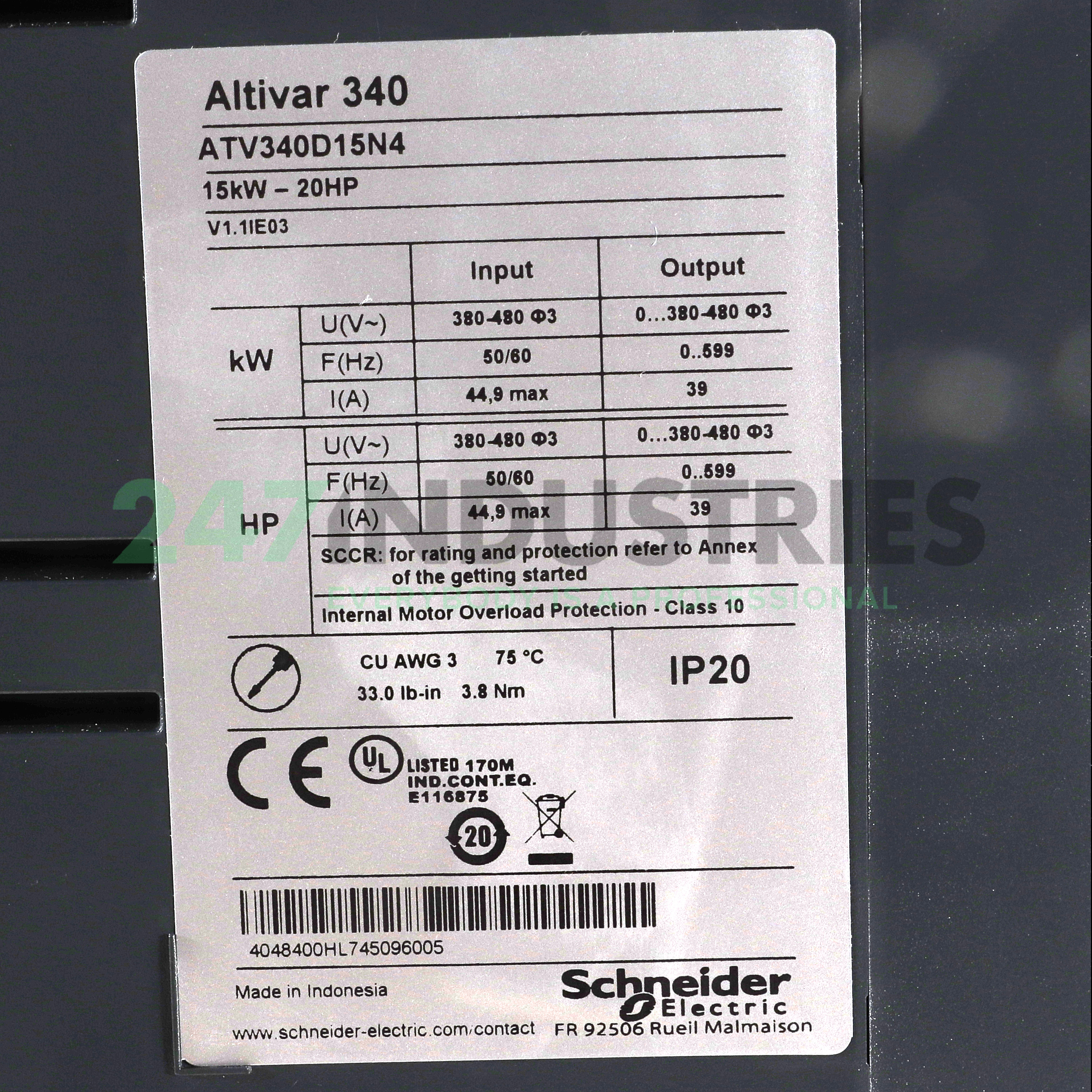 ATV340D15N4 Schneider Electric Image 3