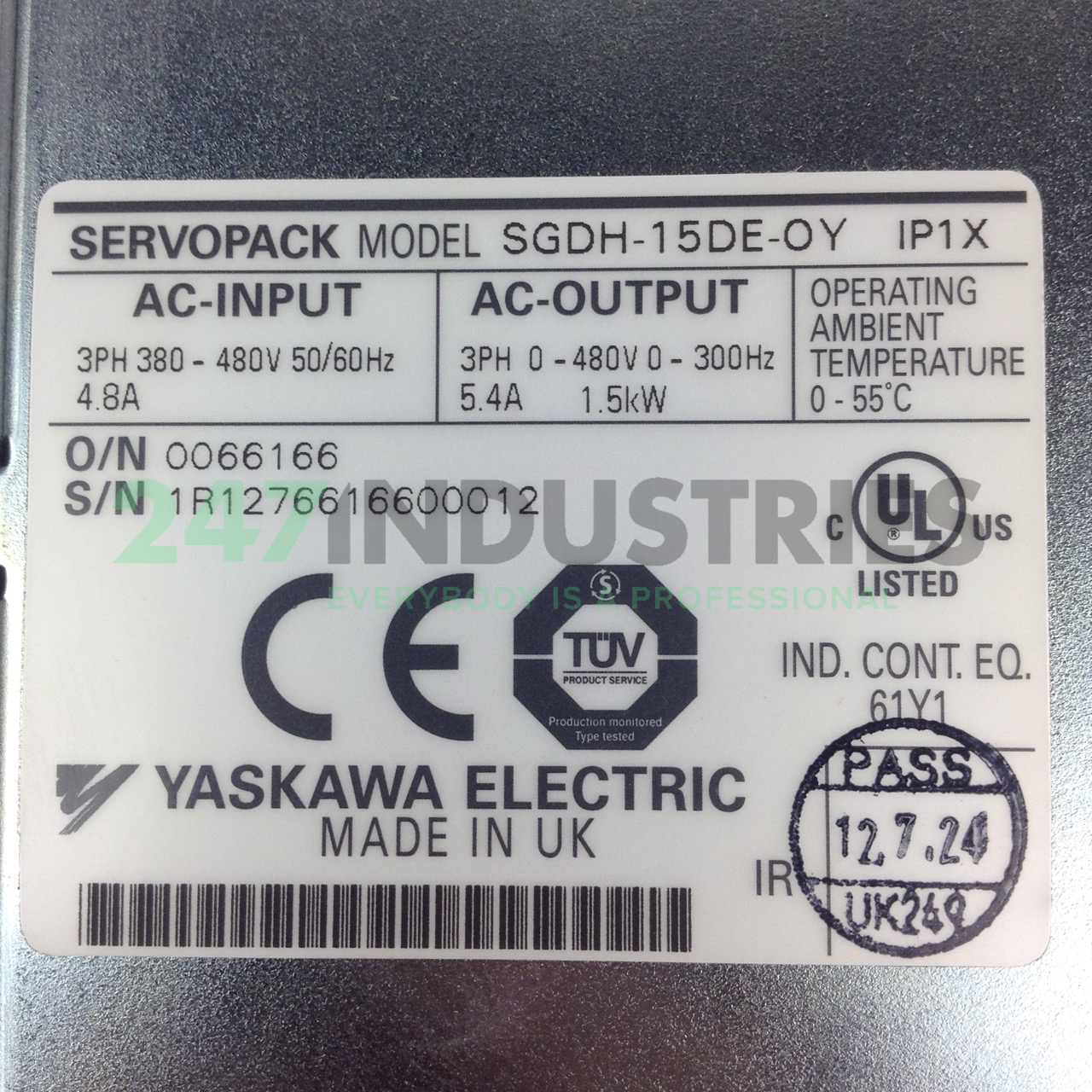 SGDH-15DE-OY Yaskawa Image 2