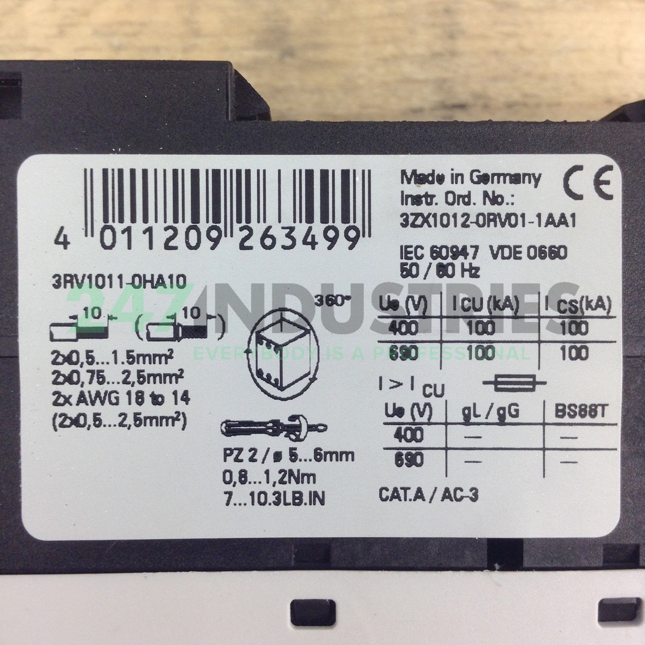 3RV1011-0HA10 Siemens Image 2