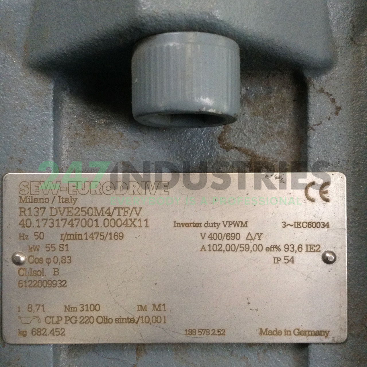R137DVE250M4/TF/V SEW-EURODRIVE Image 2
